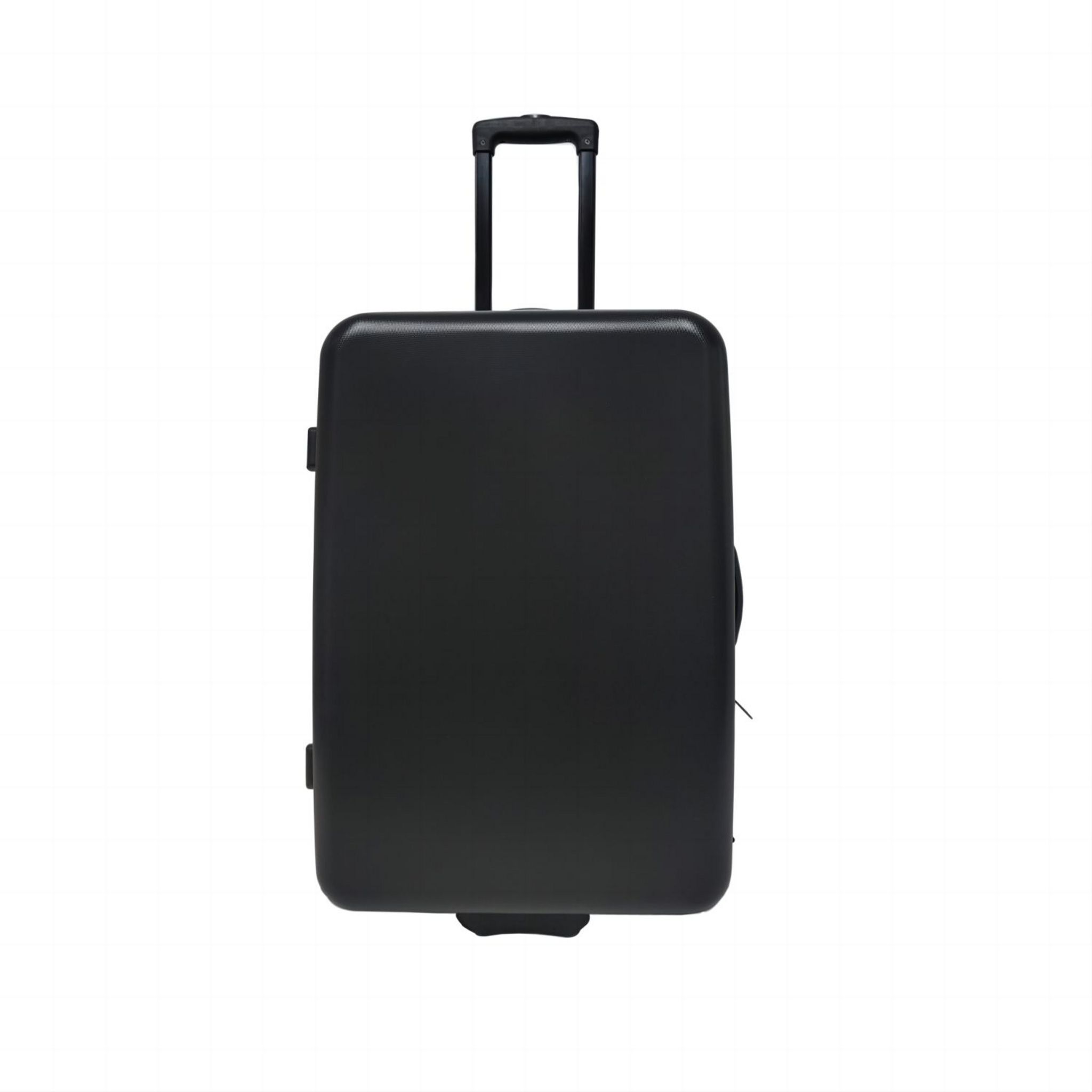 Voir la diapositive 2 : AUCHAN ESSENTIEL Grande Valise rigide noire 69x48x26cm