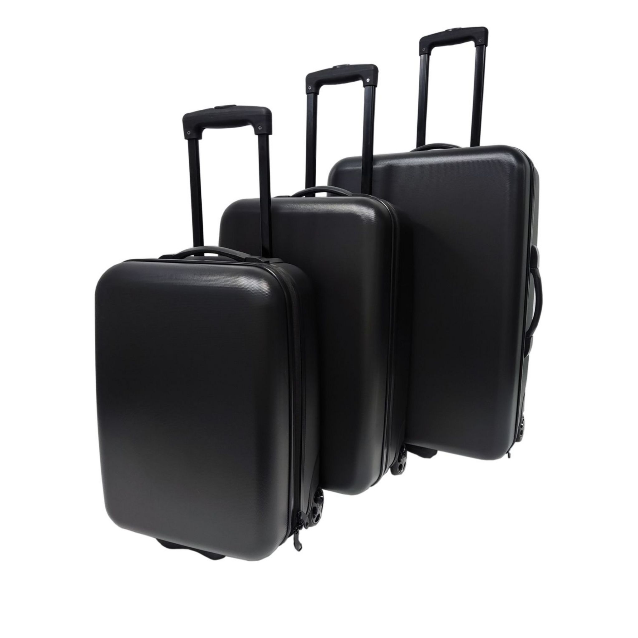 Voir la diapositive 8 : AUCHAN ESSENTIEL Valise rigide noire 59x36x22cm