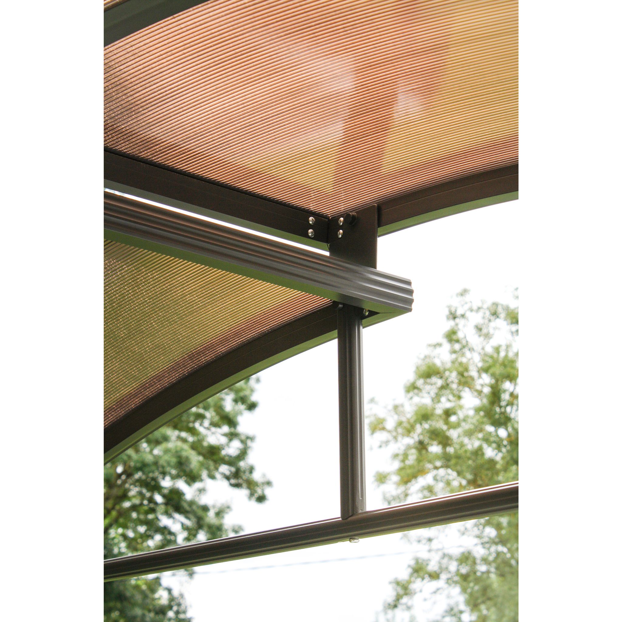 Voir la diapositive 5 : DCB GARDEN Abri pour barbecue - Aluminium et polycarbonate - Gris Anthracite