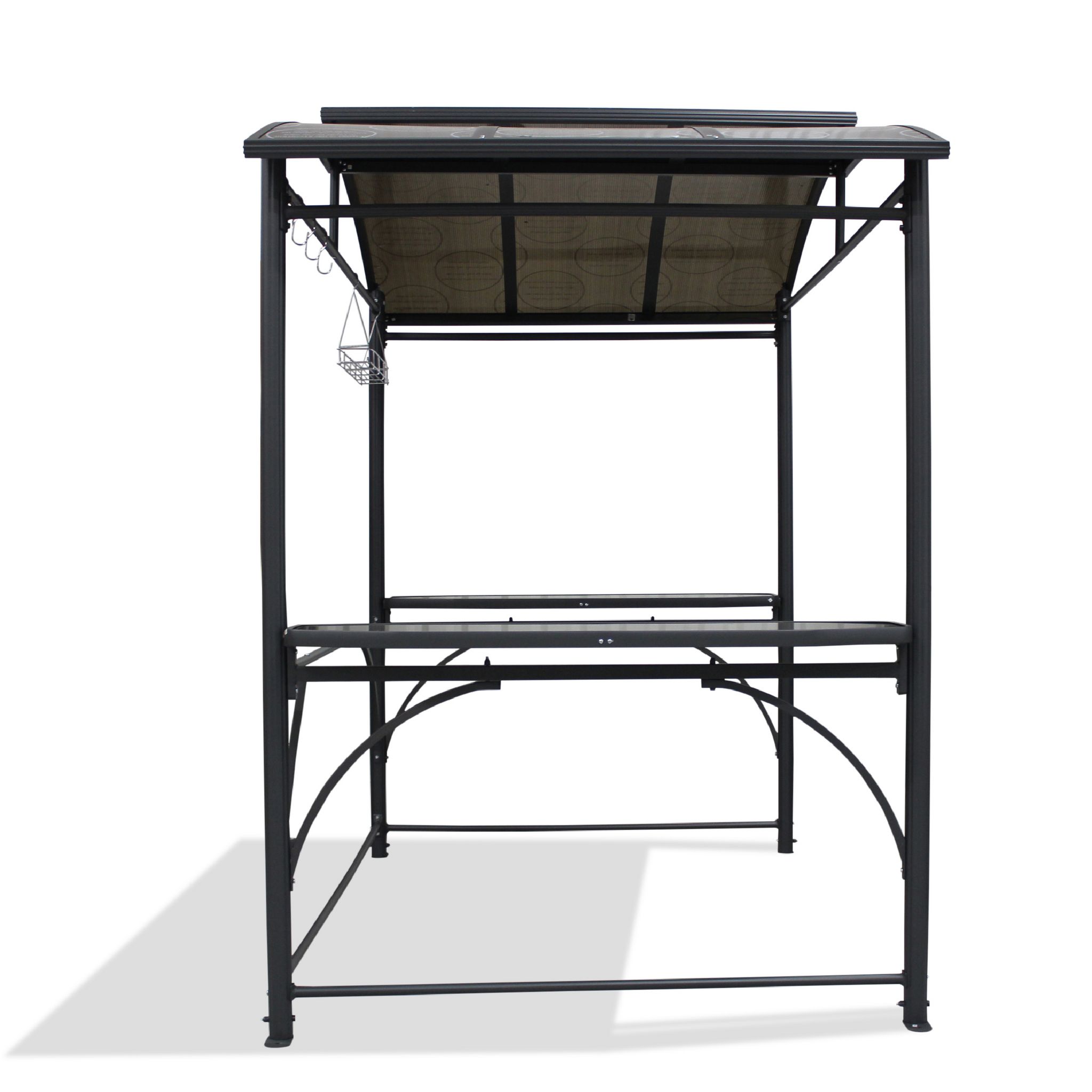 Voir la diapositive 7 : DCB GARDEN Abri pour barbecue - Aluminium et polycarbonate - Gris Anthracite