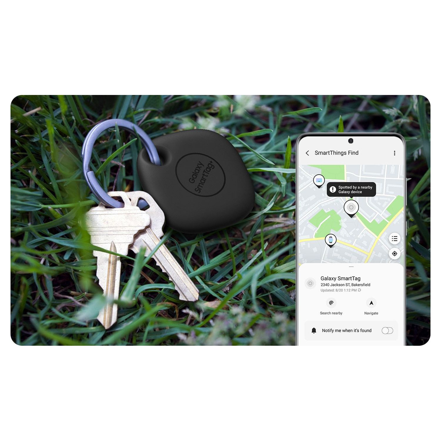 Voir la diapositive 2 : SAMSUNG Tracker Bluetooth - Noir
