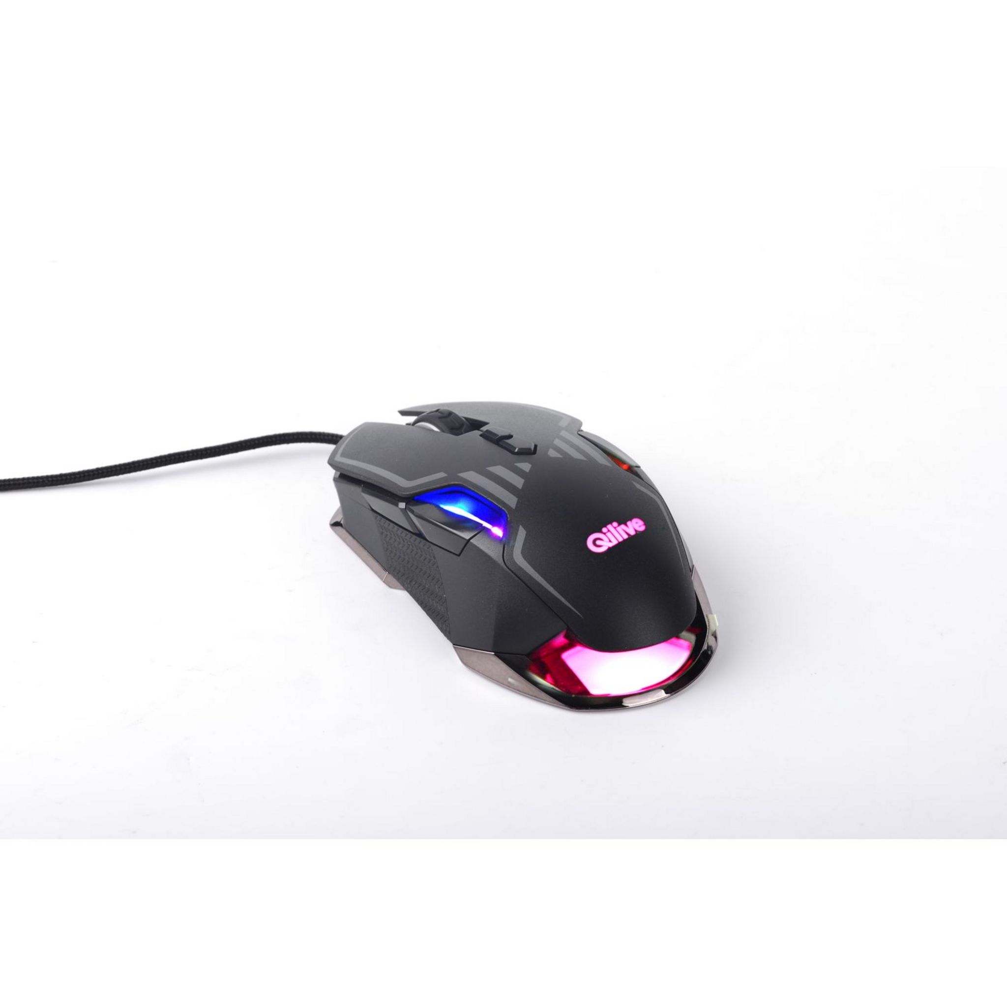 Voir la diapositive 3 : QILIVE Souris Gaming SHARK METAL - Noir