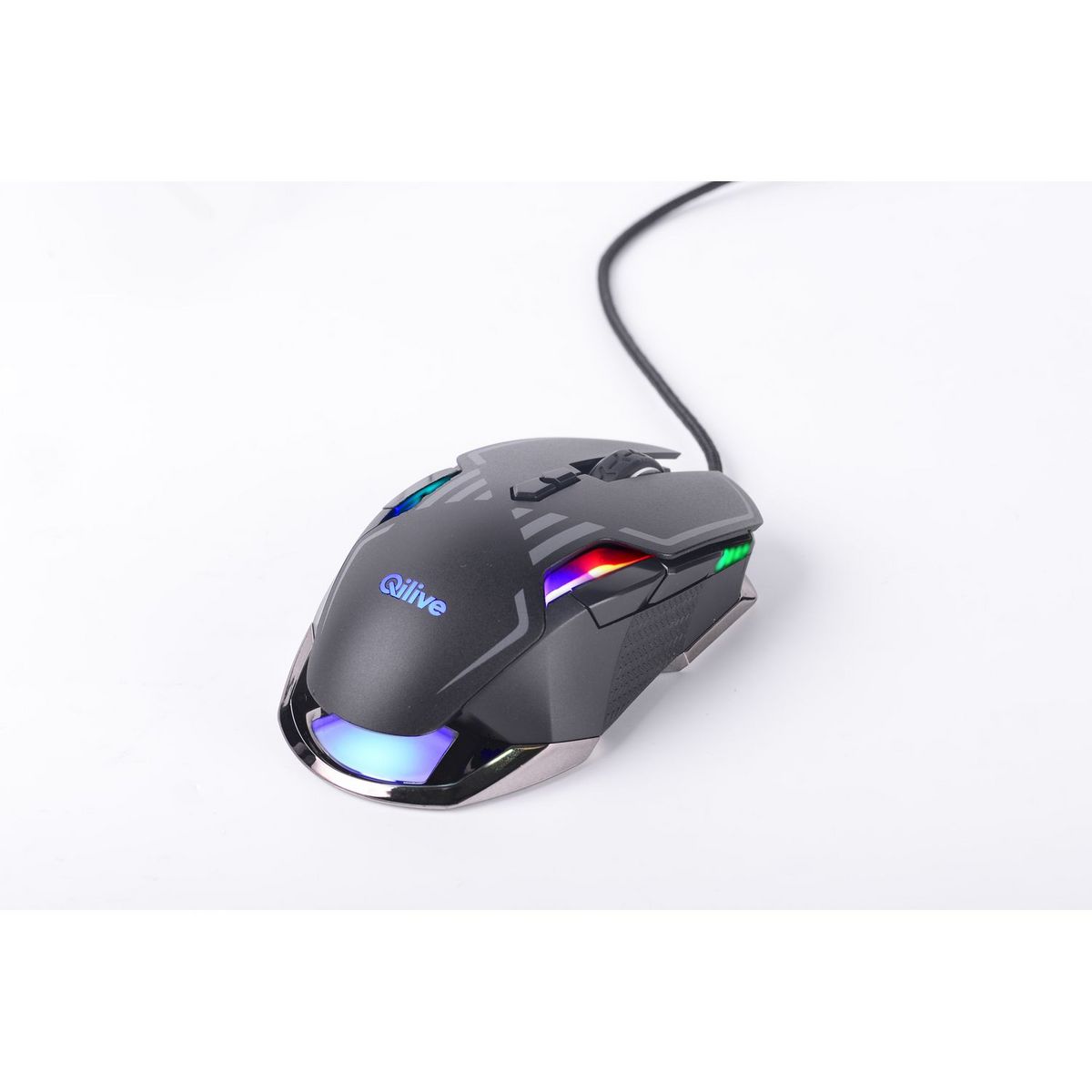 QILIVE Souris Gaming SHARK METAL - Noir