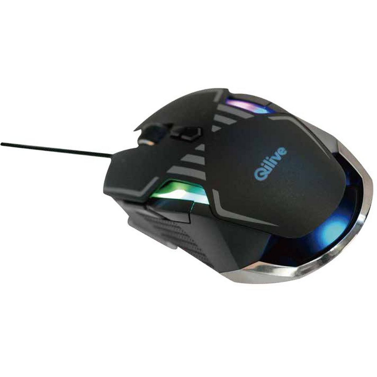 QILIVE Souris Gaming SHARK METAL - Noir