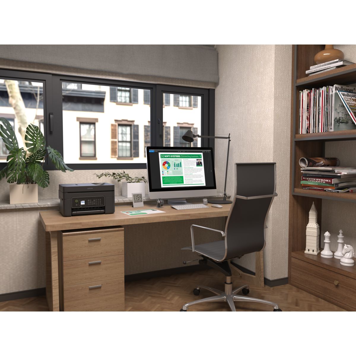 Voir la diapositive 4 : EPSON Imprimante WorkForce WF-2845 - Noire