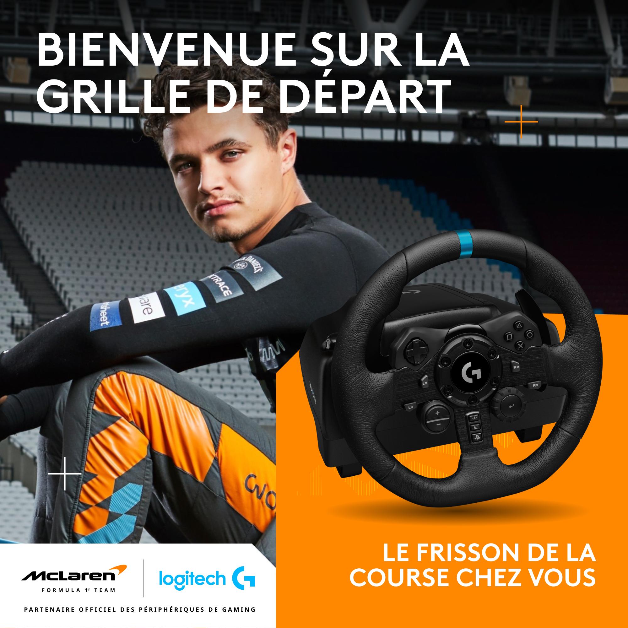 Voir la diapositive 2 : LOGITECH Volant de Course et Pédales G923 pour PS4/PC