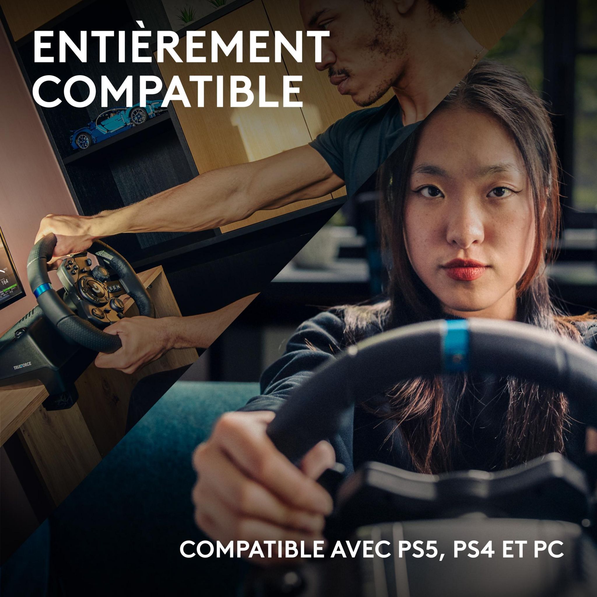 Voir la diapositive 4 : LOGITECH Volant de Course et Pédales G923 pour PS4/PC