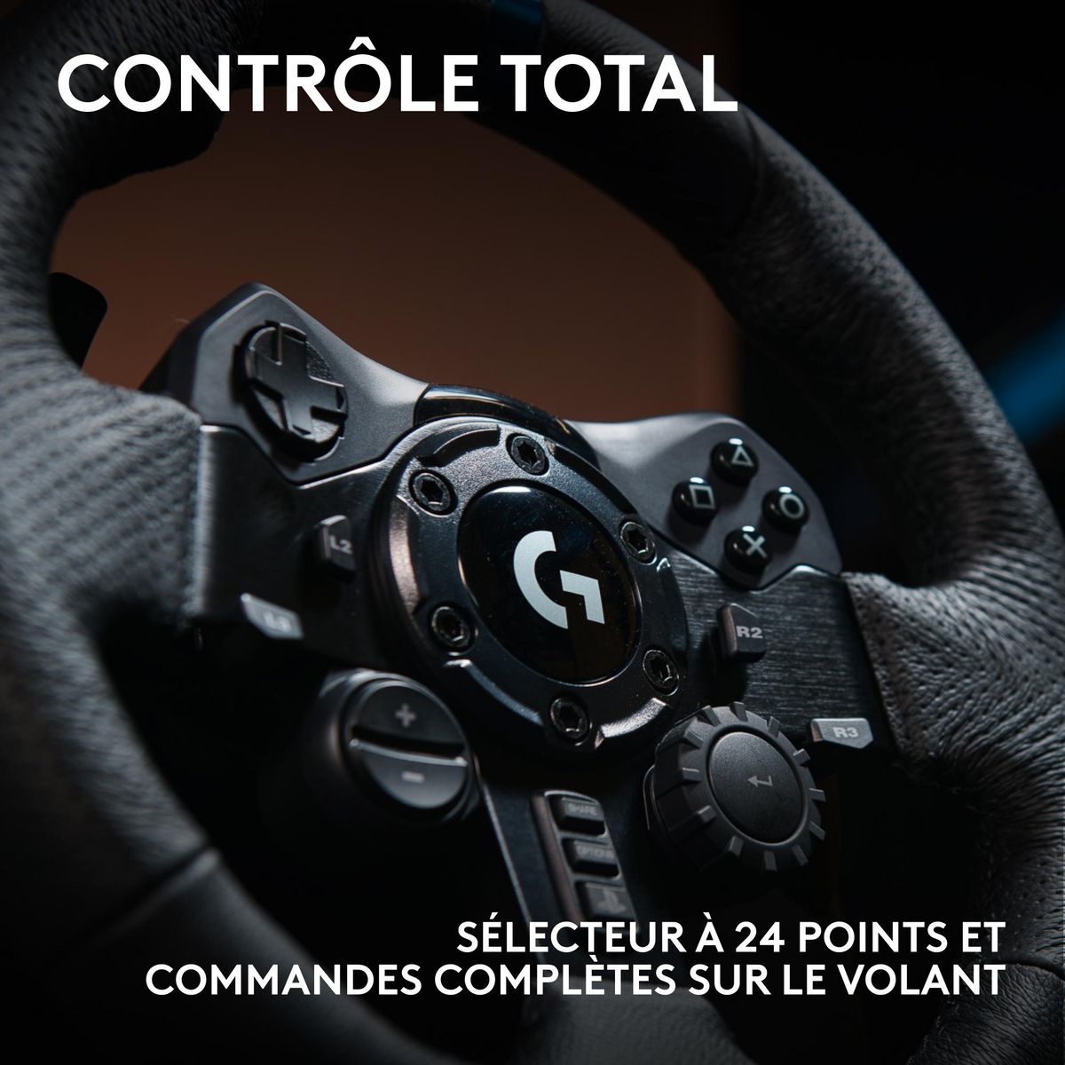 LOGITECH Volant de Course et Pédales G923 pour PS4/PC