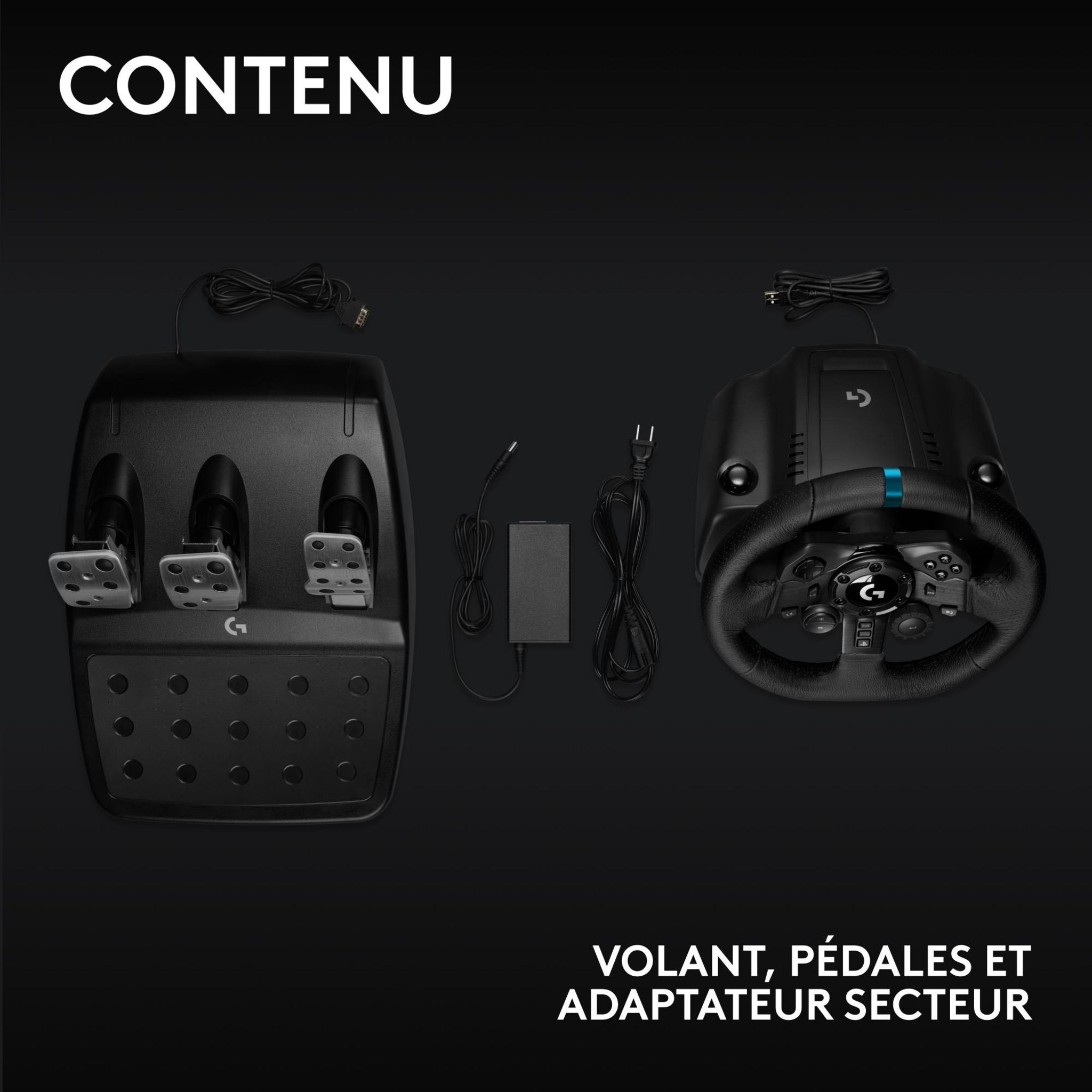 Voir la diapositive 10 : LOGITECH Volant de Course et Pédales G923 pour PS4/PC