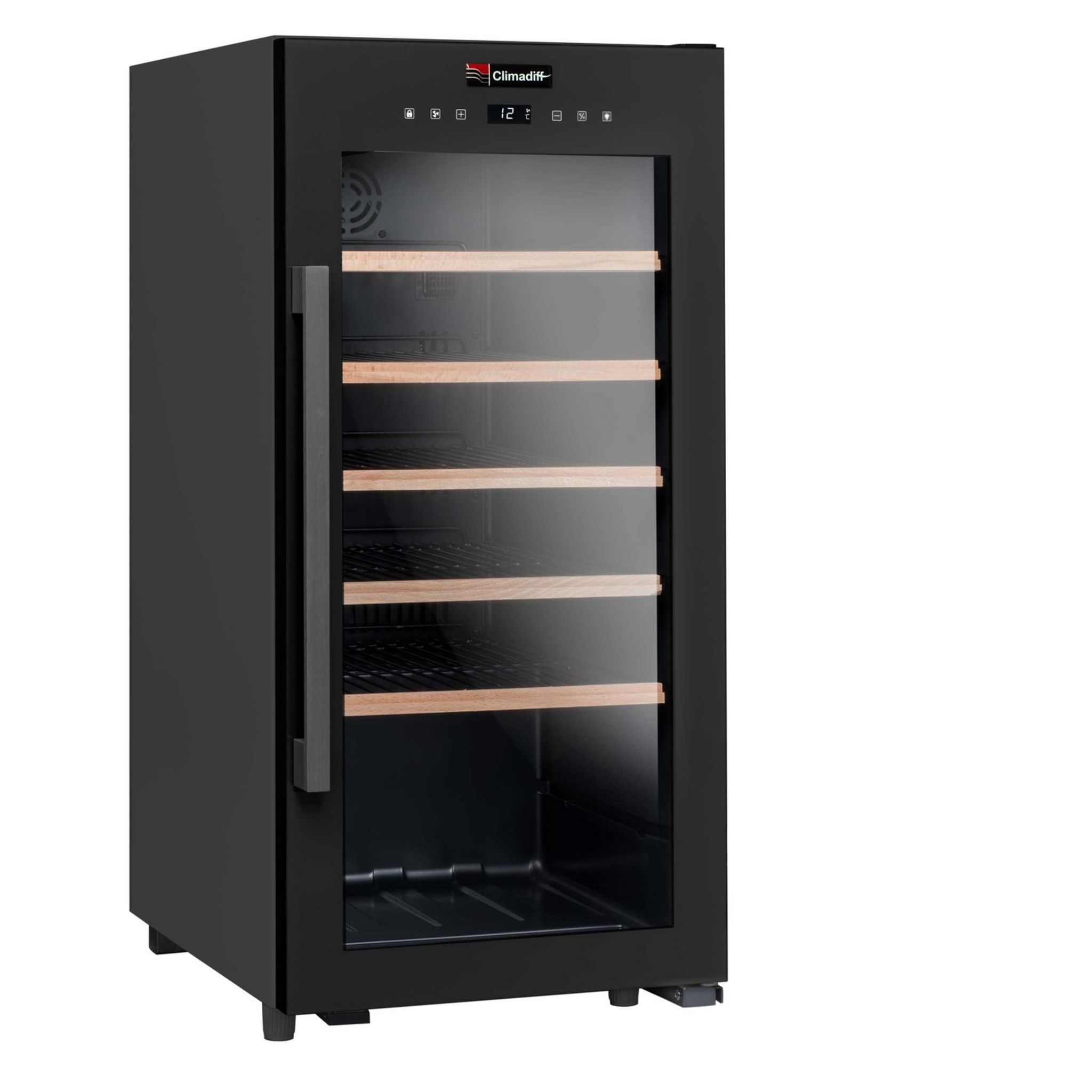 Voir la diapositive 1 : CLIMADIFF Cave de service CS41B1, 41 bouteilles, 42 dB, Porte vitré, G