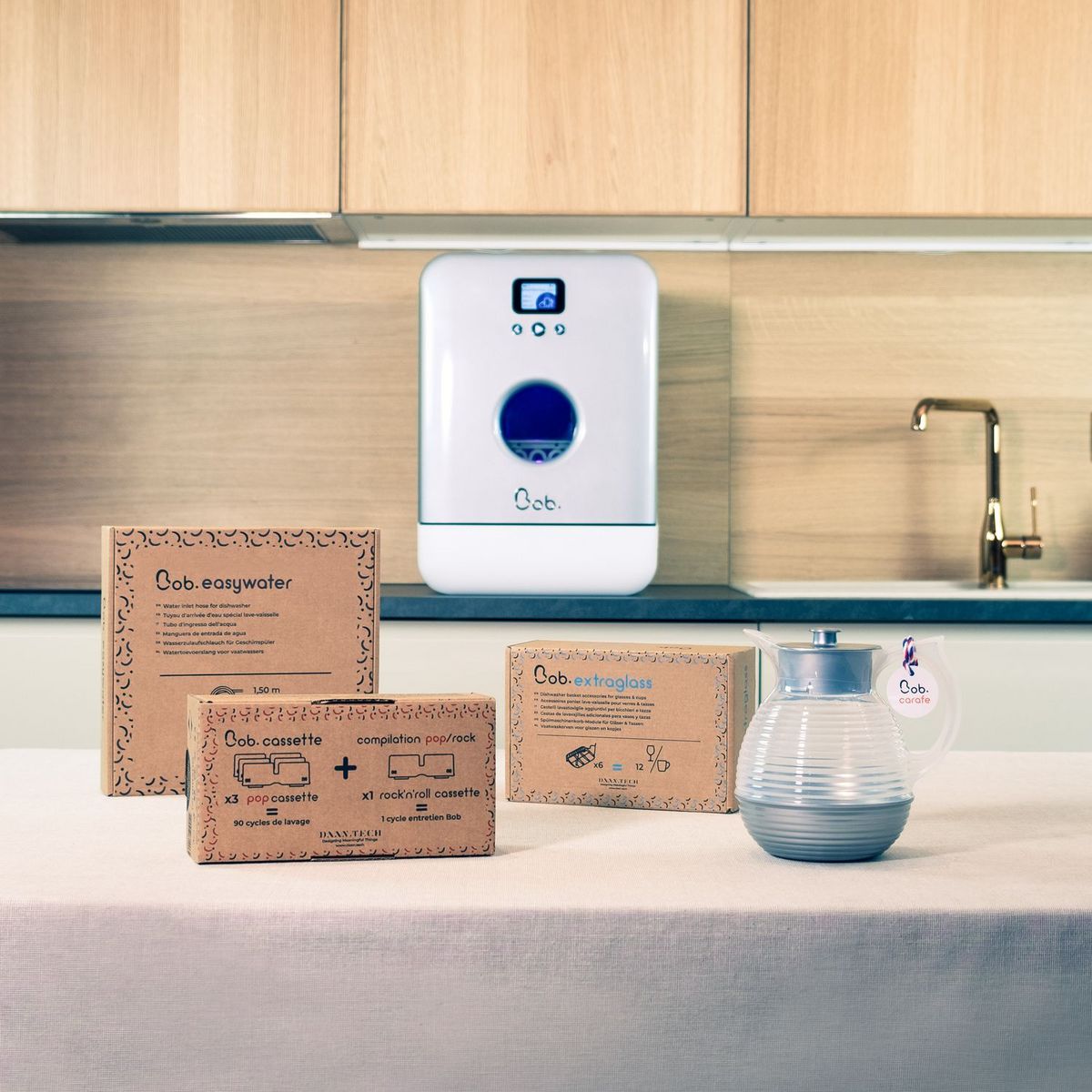 BOB Mini lave vaisselle Premium, 2 couverts, 43 dB, F