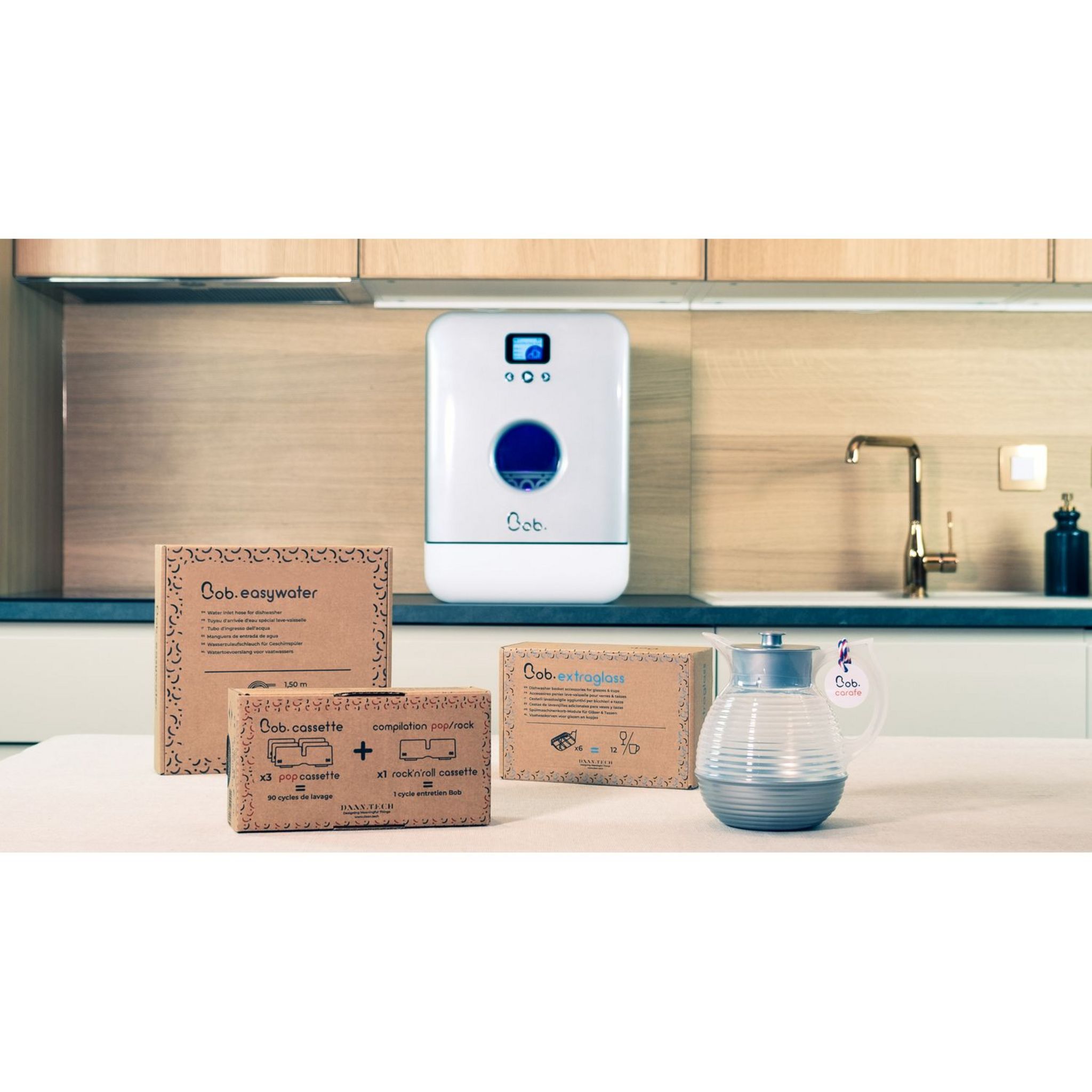 Voir la diapositive 3 : BOB Mini lave vaisselle Premium, 2 couverts, 43 dB, F