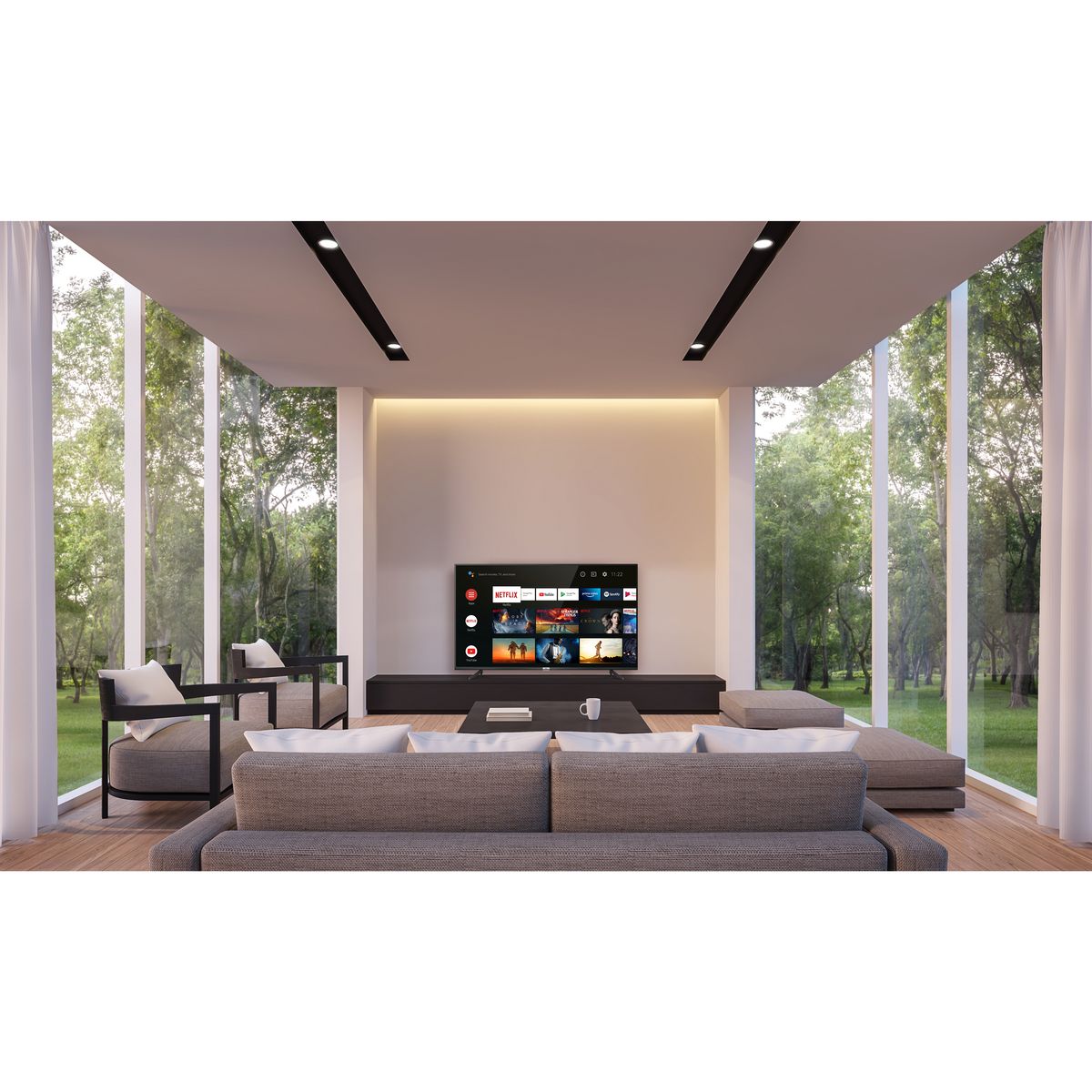 TCL 65P615 TV LED 4K HDR 164 cm Android TV 9.0