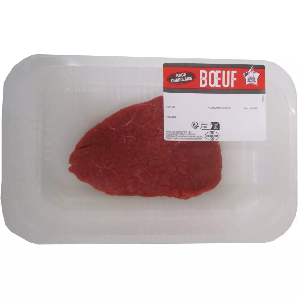 Steak haché 12%, Label rouge, Charal (x 2, 260 g)