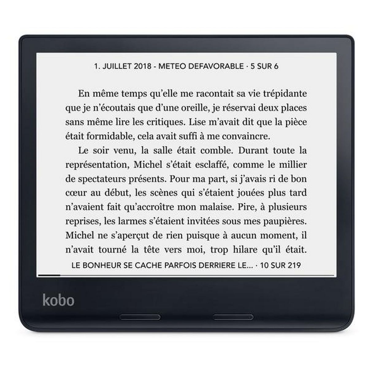 KOBO Liseuse électronique Sage - Noir