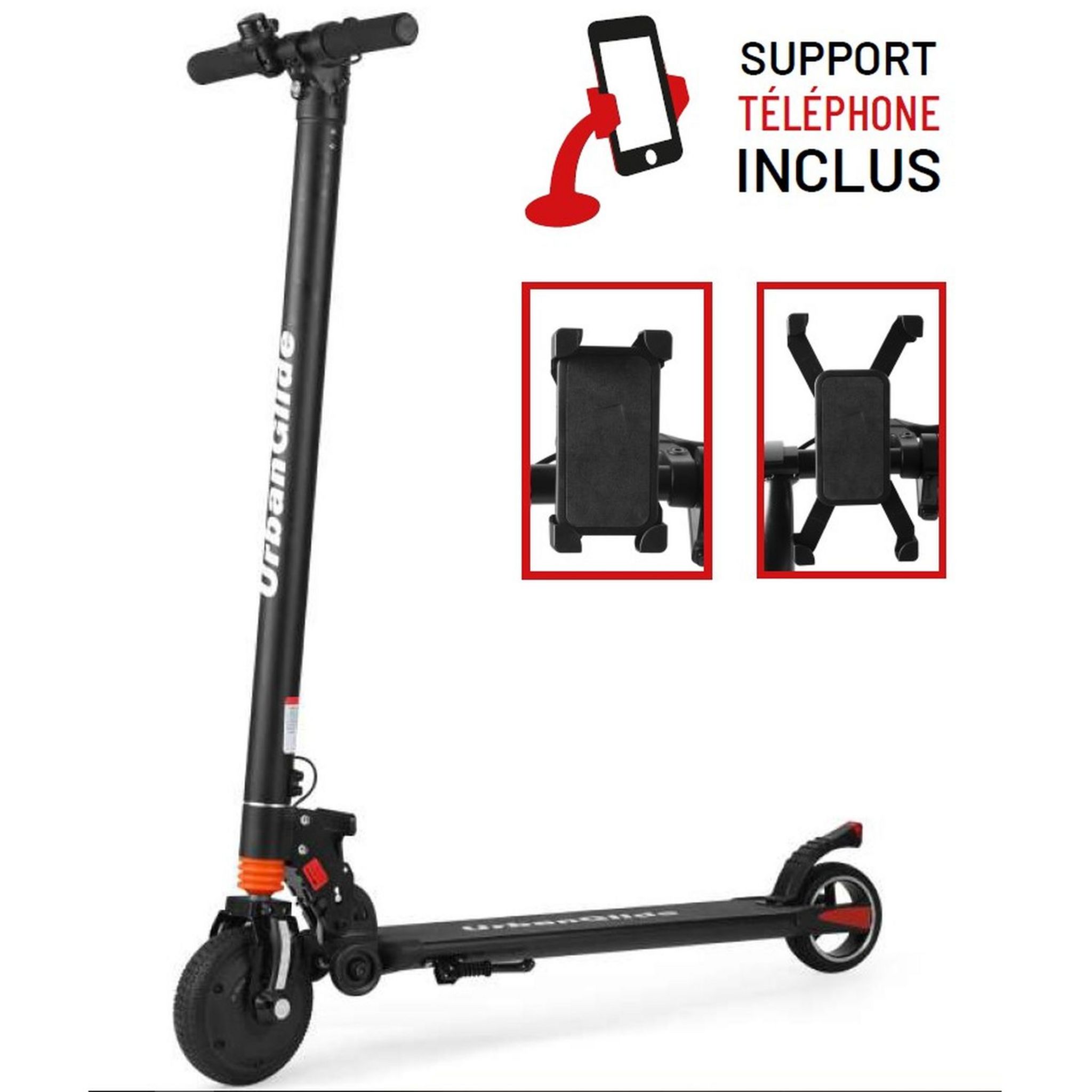 Voir la diapositive 2 : URBANGLIDE Trottinette électrique RIDE 62S+ - Noire