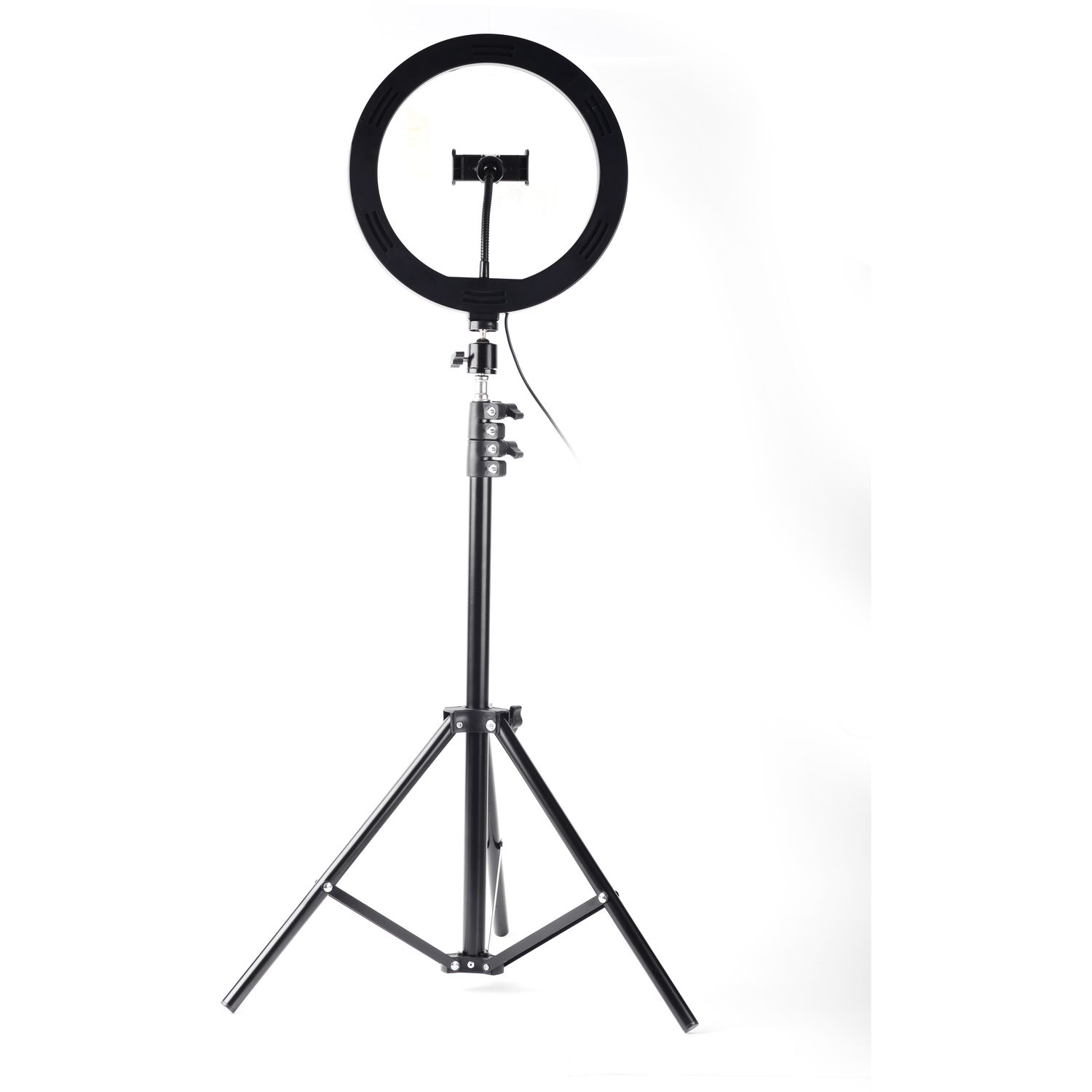 Voir la diapositive 4 : QILIVE Trépied anneaux lumineux XL - Noir
