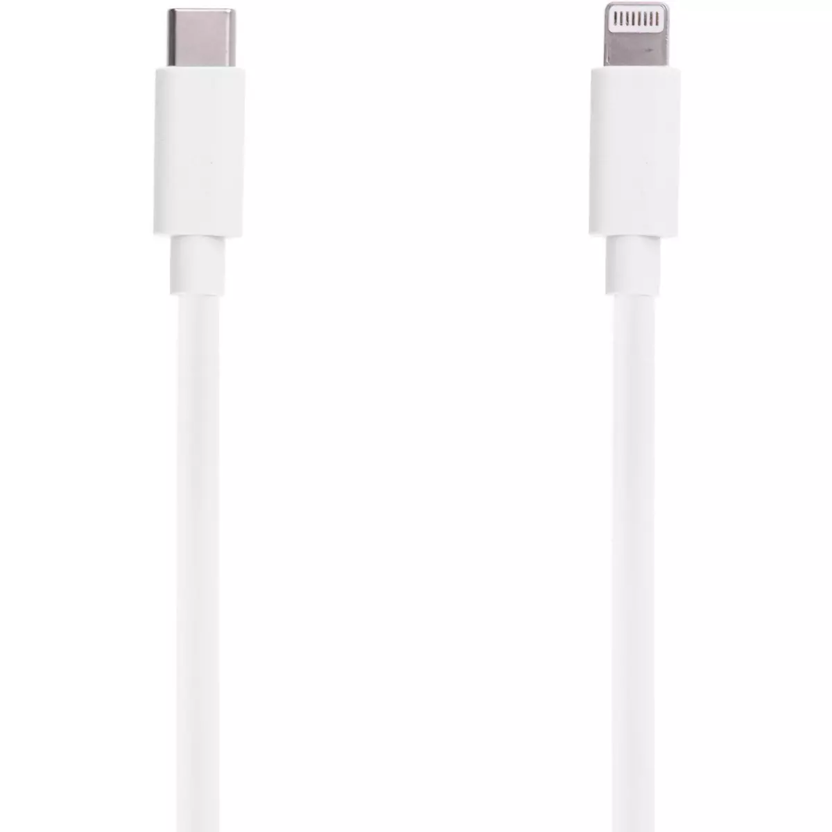 SELECLINE Câble USB C vers Lightning - Blanc