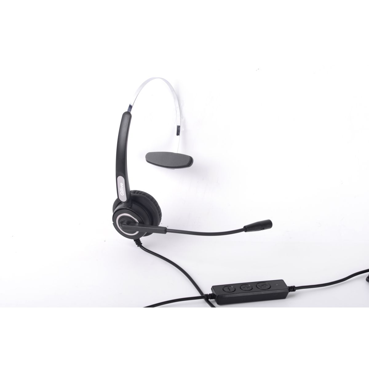 Voir la diapositive 2 : QILIVE Casque 1 oreillette Filaire - Q.3131 - Noir