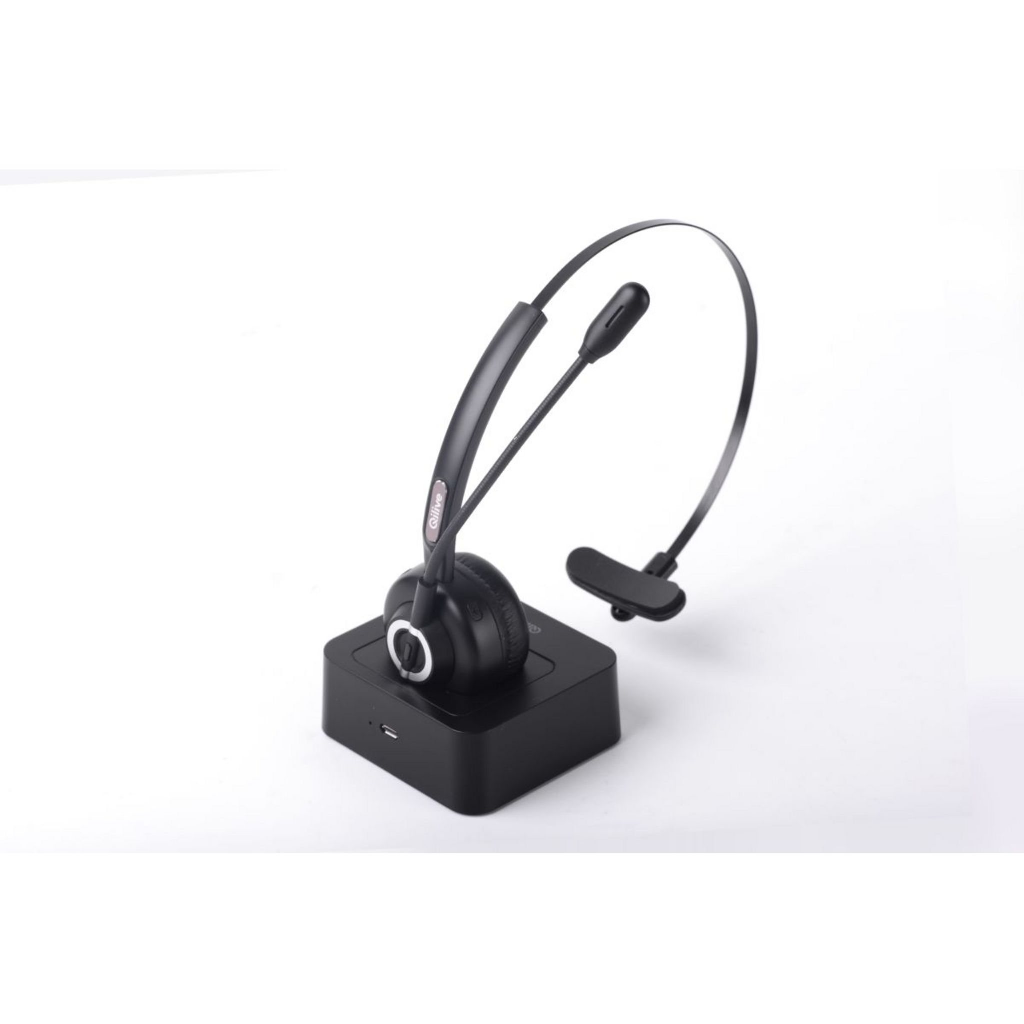 Voir la diapositive 2 : QILIVE Casque 1 Oreillette Bluetooth - Noir