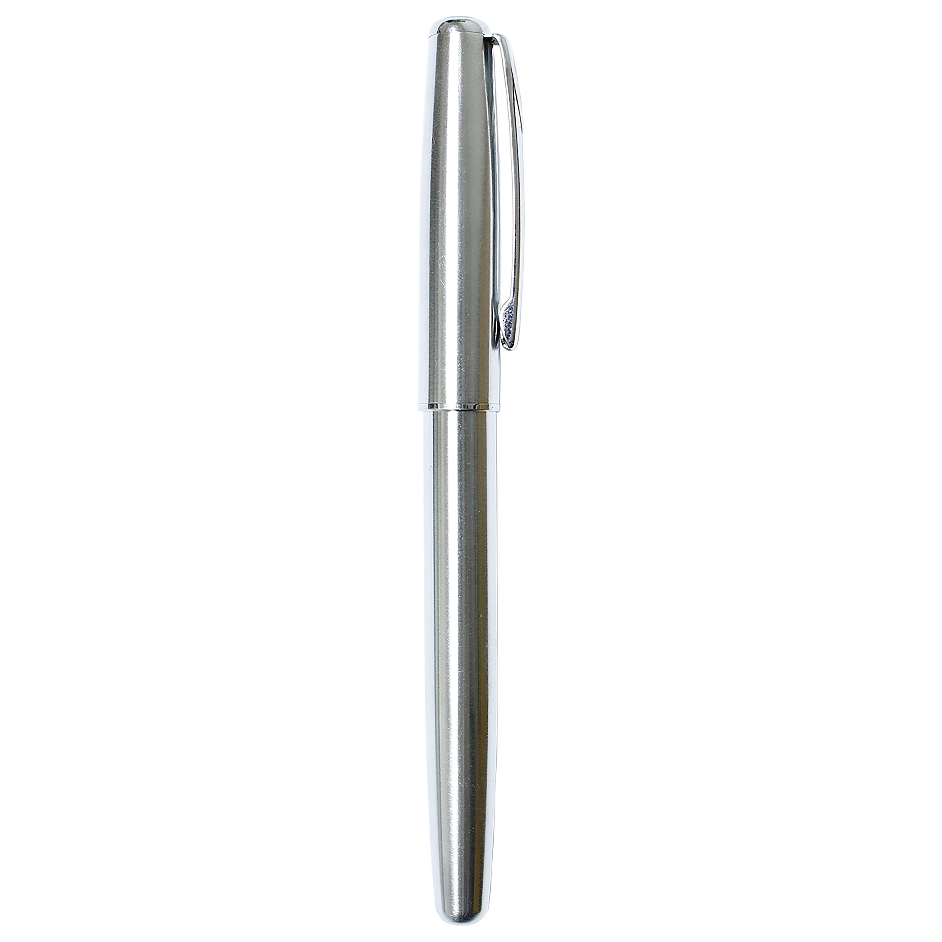 Voir la diapositive 2 : AUCHAN Stylo Plume Métallique Taille M
