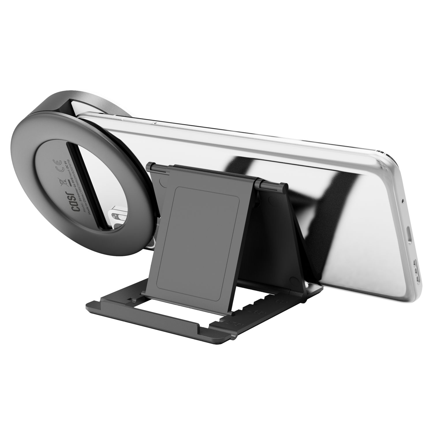Voir la diapositive 11 : CASR STREAMER GO Clip LED+Support smartphone