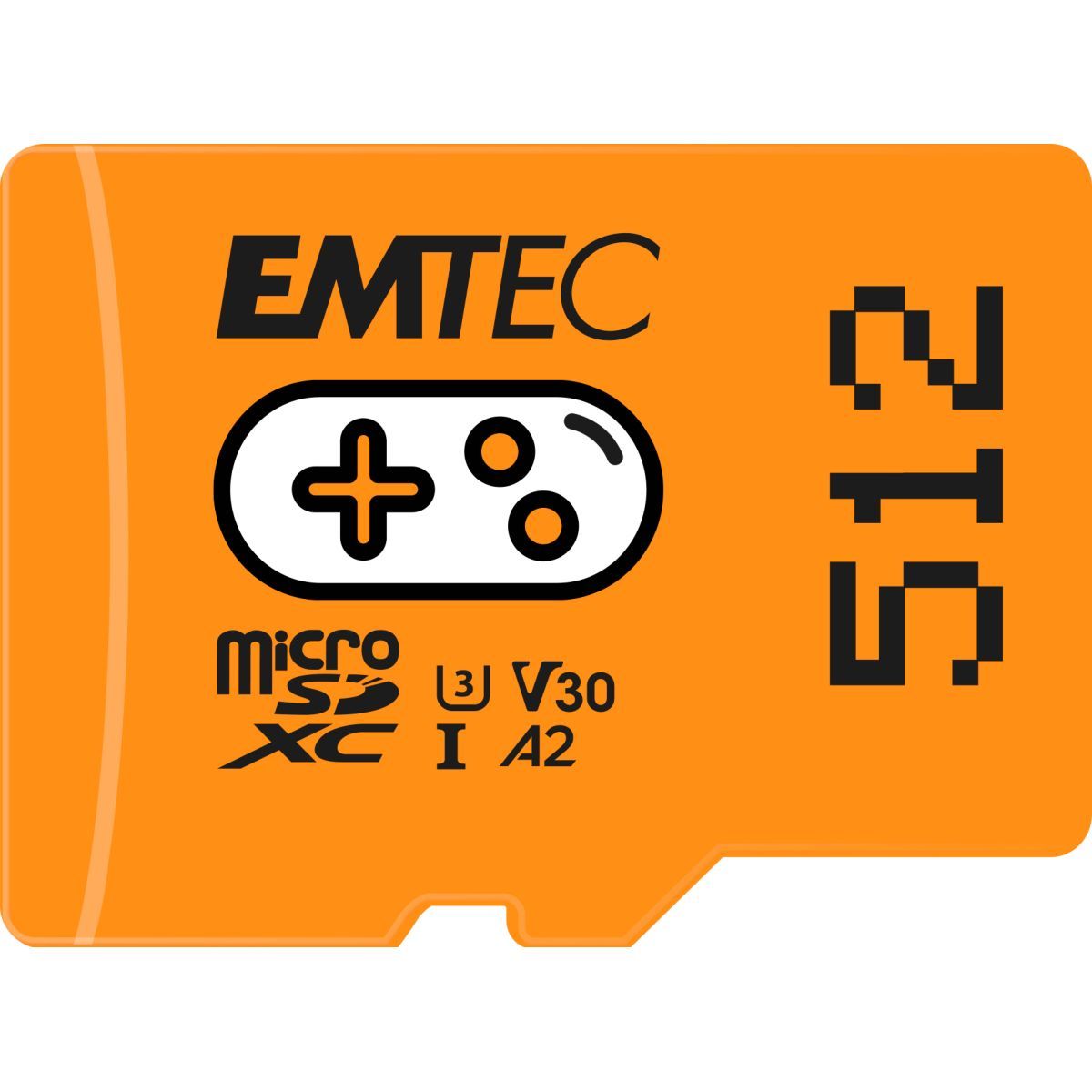 EMTEC Carte Micro SDXC Gaming 512 Go - Orange