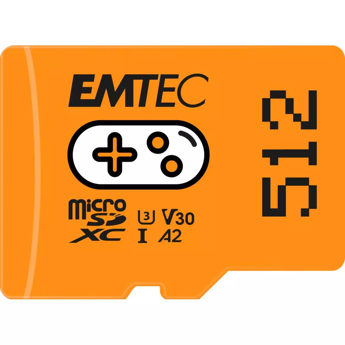 EMTEC Carte Micro SDXC Gaming 512 Go - Orange pas cher 