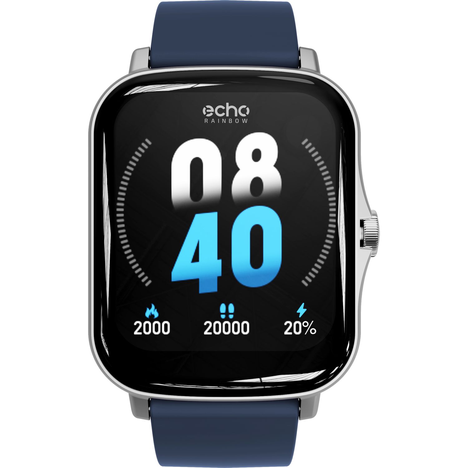 Voir la diapositive 2 : ECHO RAIMBOW Montre connectée 44mm - Bleu
