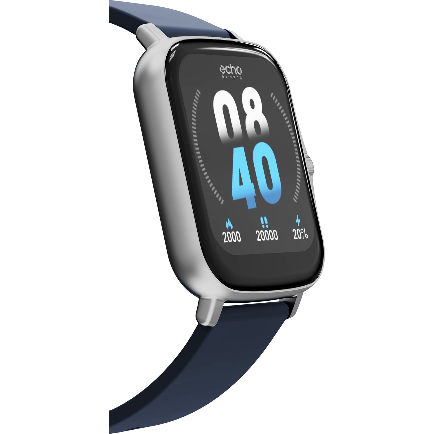 Voir la diapositive 8 : ECHO RAIMBOW Montre connectée 44mm - Bleu