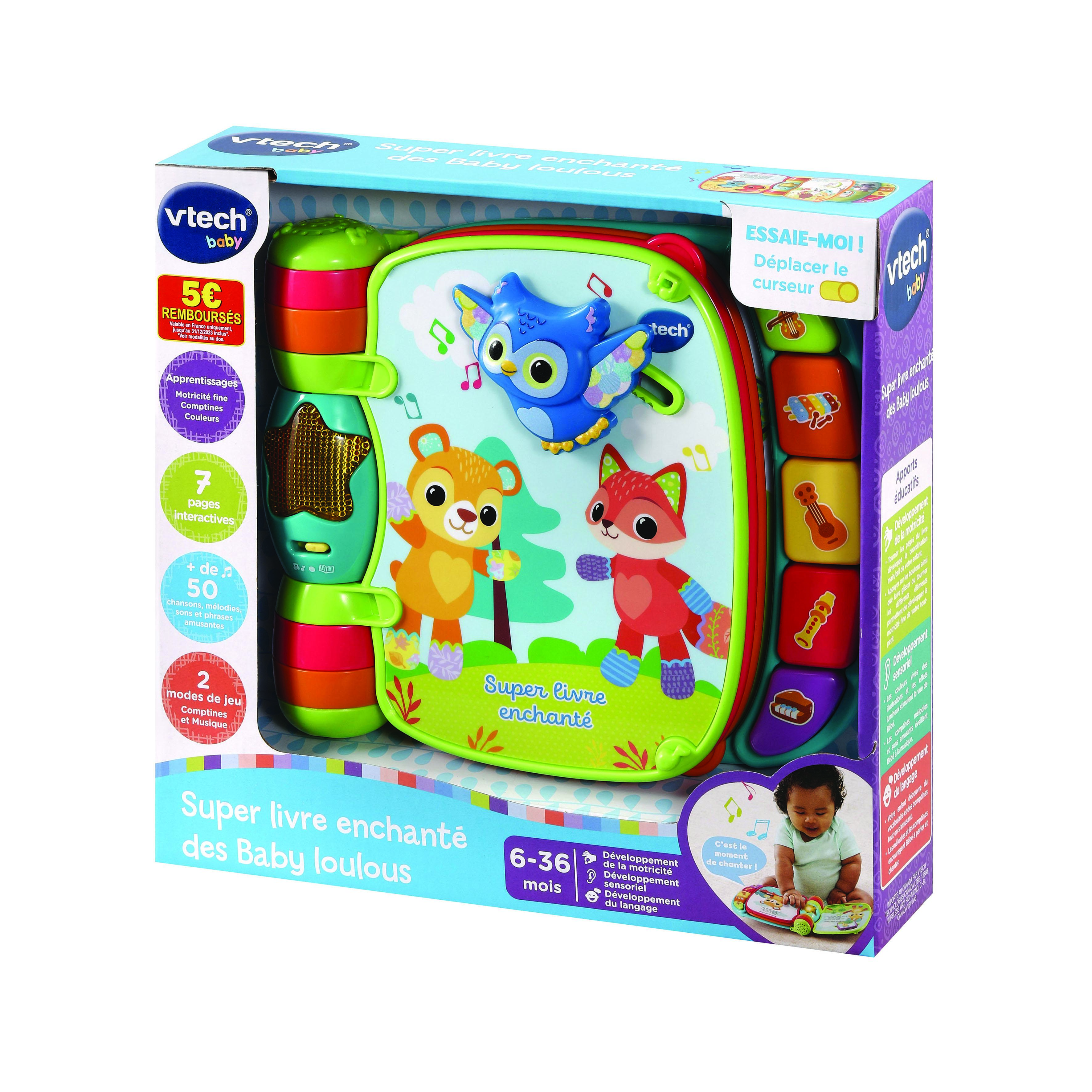 Voir la diapositive 7 : VTECH Super livre enchanté - Bleu