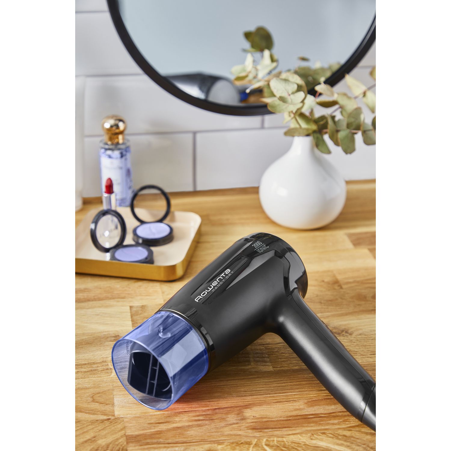Voir la diapositive 2 : ROWENTA Sèche cheveux avec diffuseur CV1635F0 - Noir et bleu