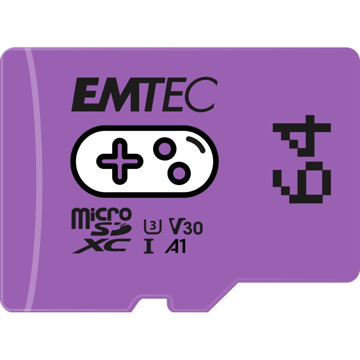EMTEC Carte Micro SDXC Gaming 64Go - Violet