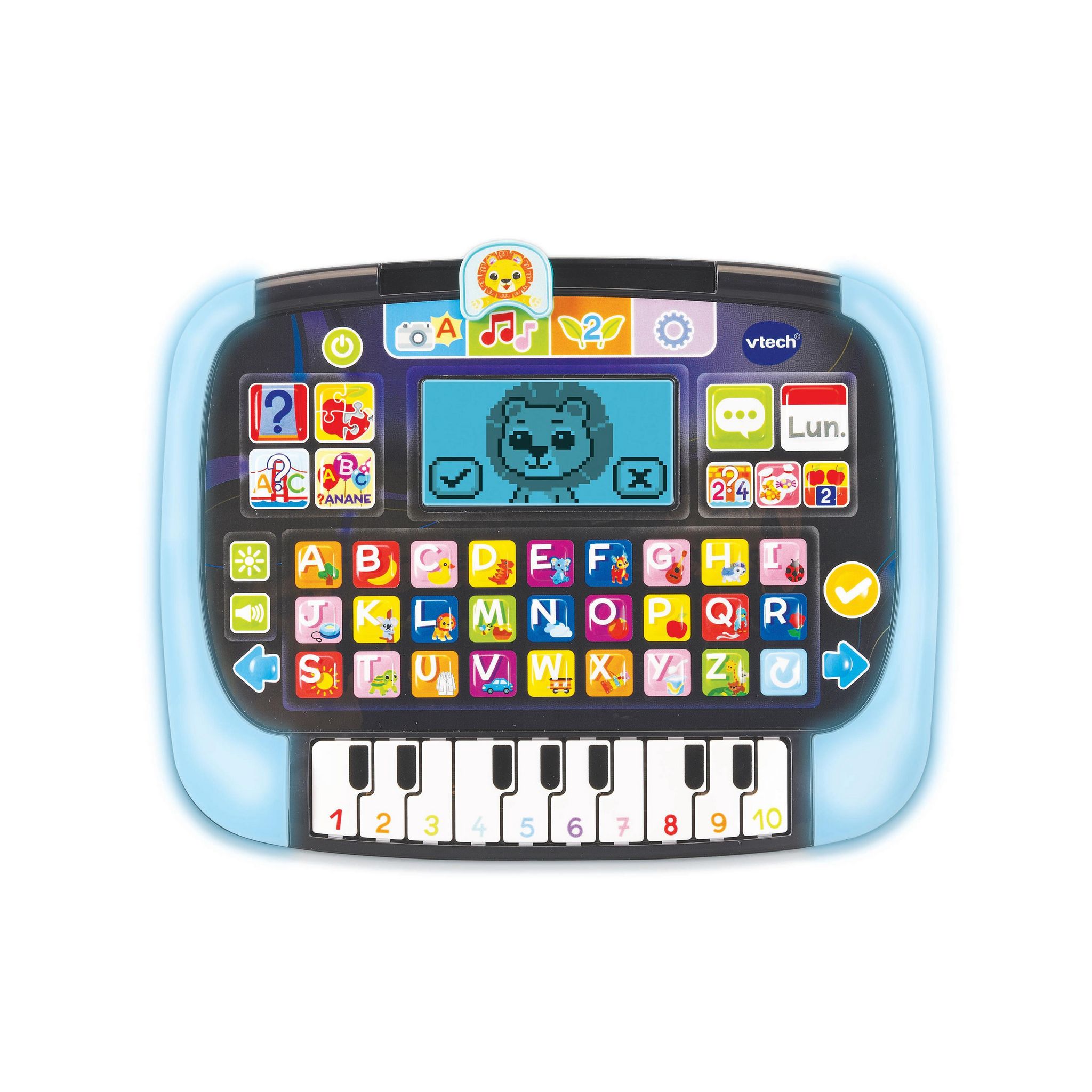 Voir la diapositive 4 : VTECH Tablette P'tit Genius Magic Light et piano intégré