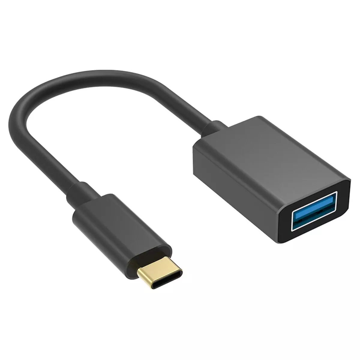 BIGBEN Adaptateur USB C vers USB A - Noir pas cher 
