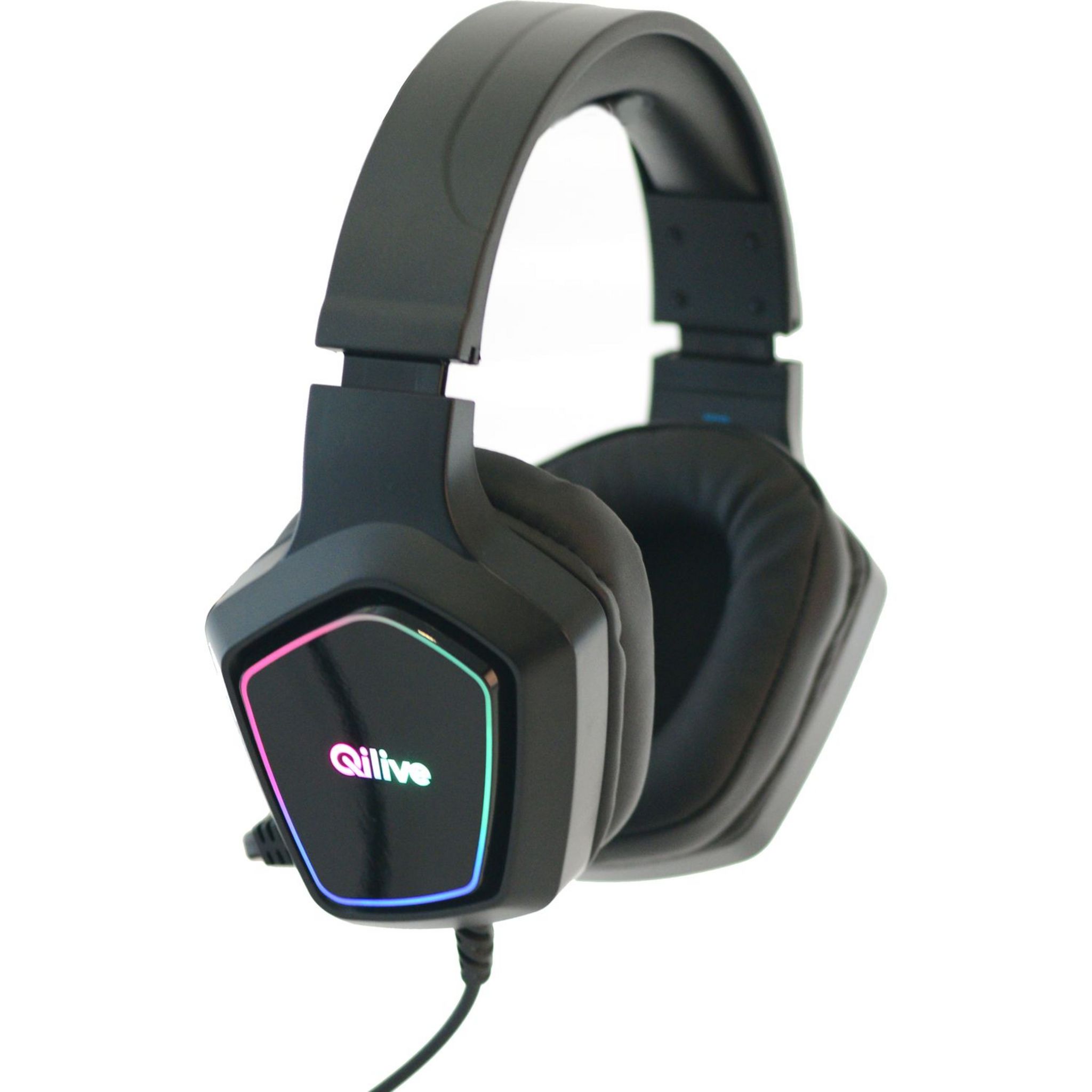Voir la diapositive 3 : QILIVE Casque Gaming RGB Q.3202 - Noir