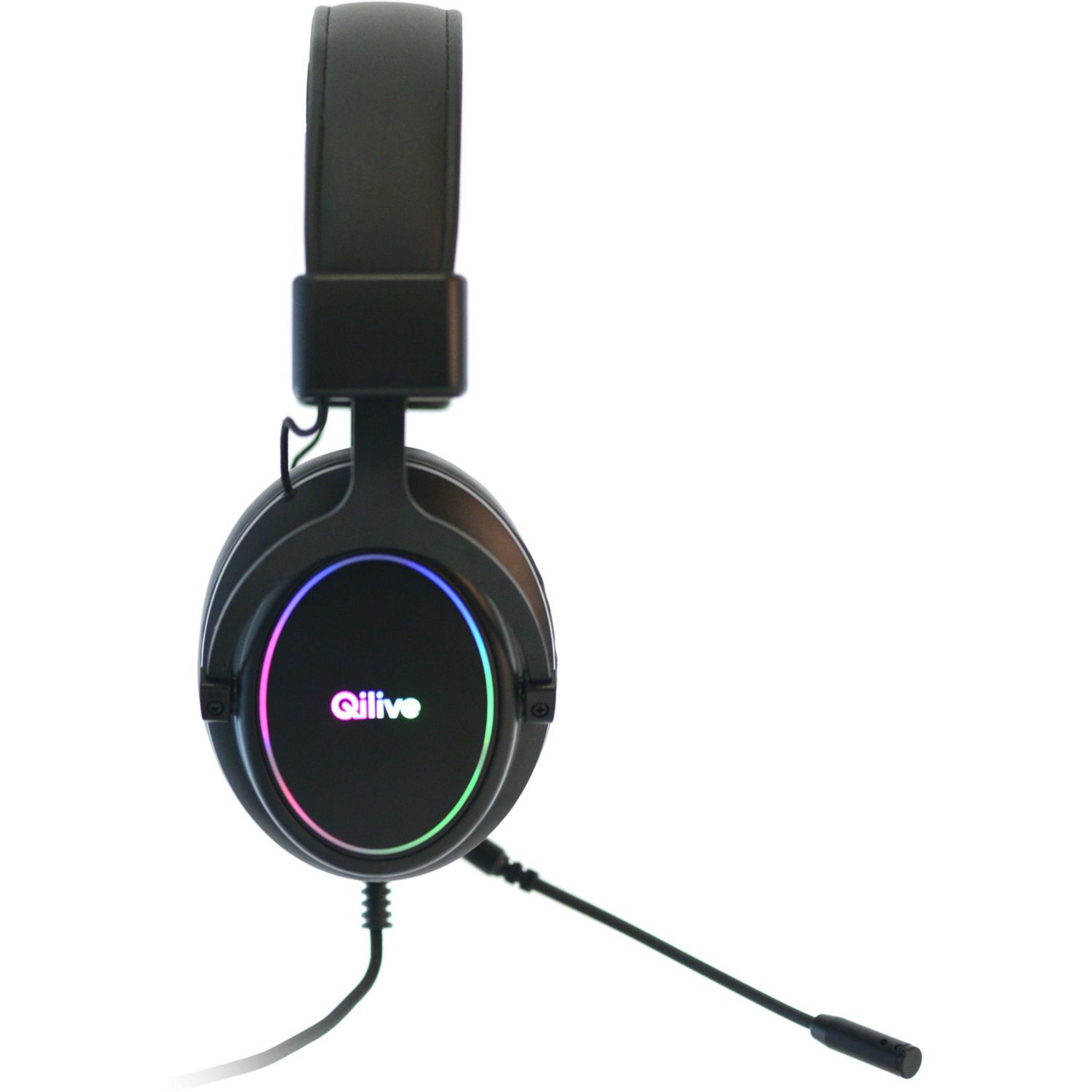 Voir la diapositive 2 : QILIVE Casque Gaming Premium - Noir