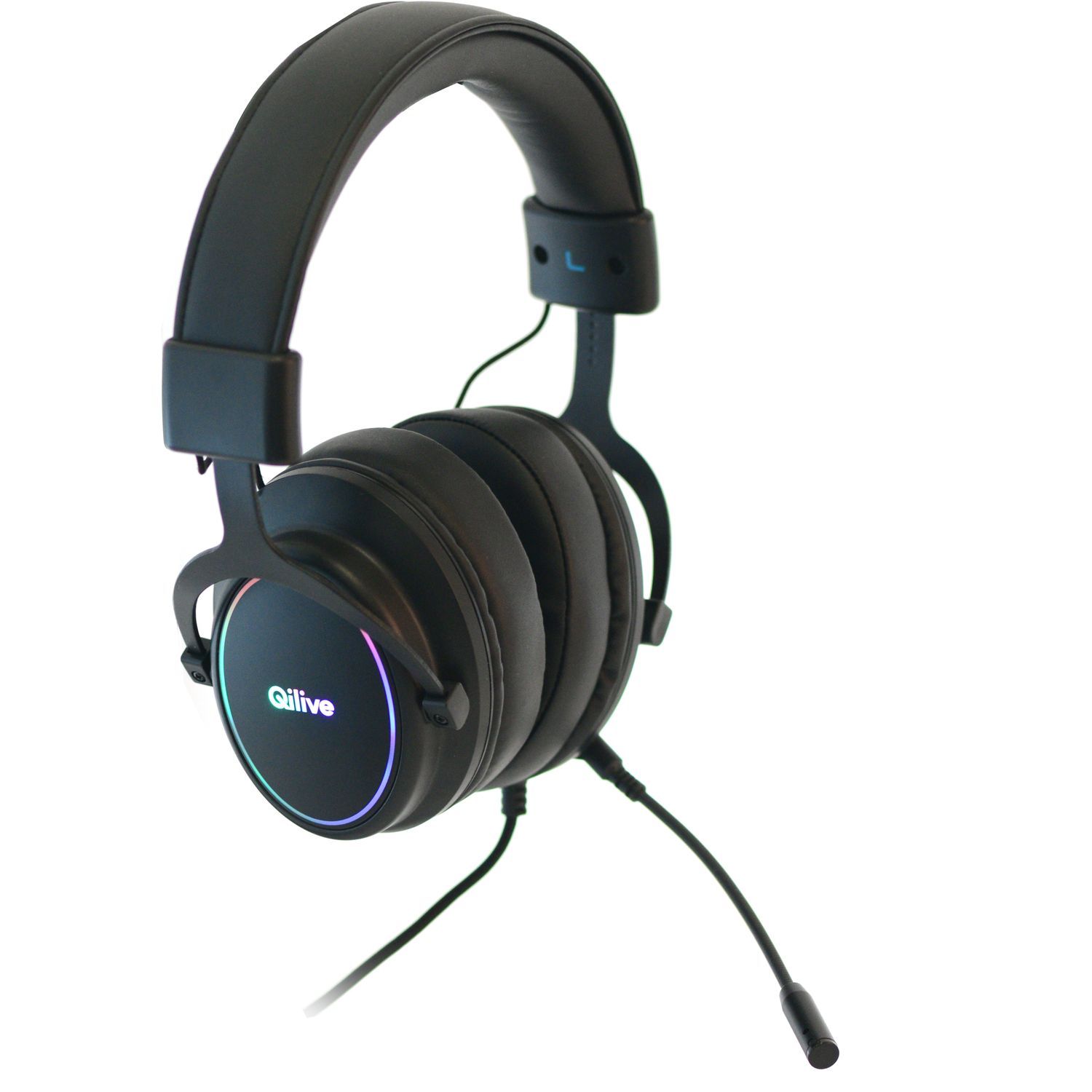 Voir la diapositive 4 : QILIVE Casque Gaming Premium - Noir