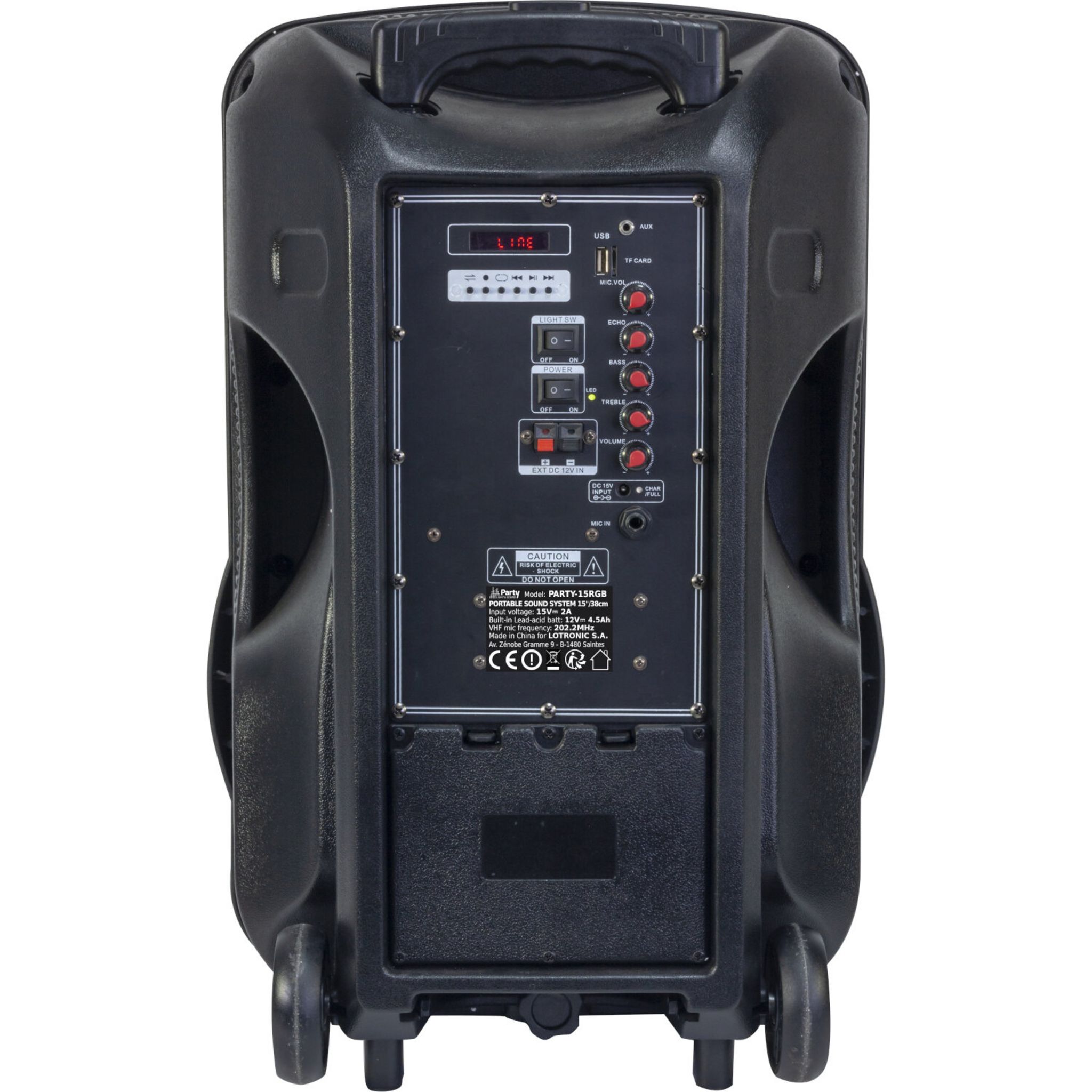 Voir la diapositive 4 : LOTRONIC Enceinte portable PARTY 12RGB
