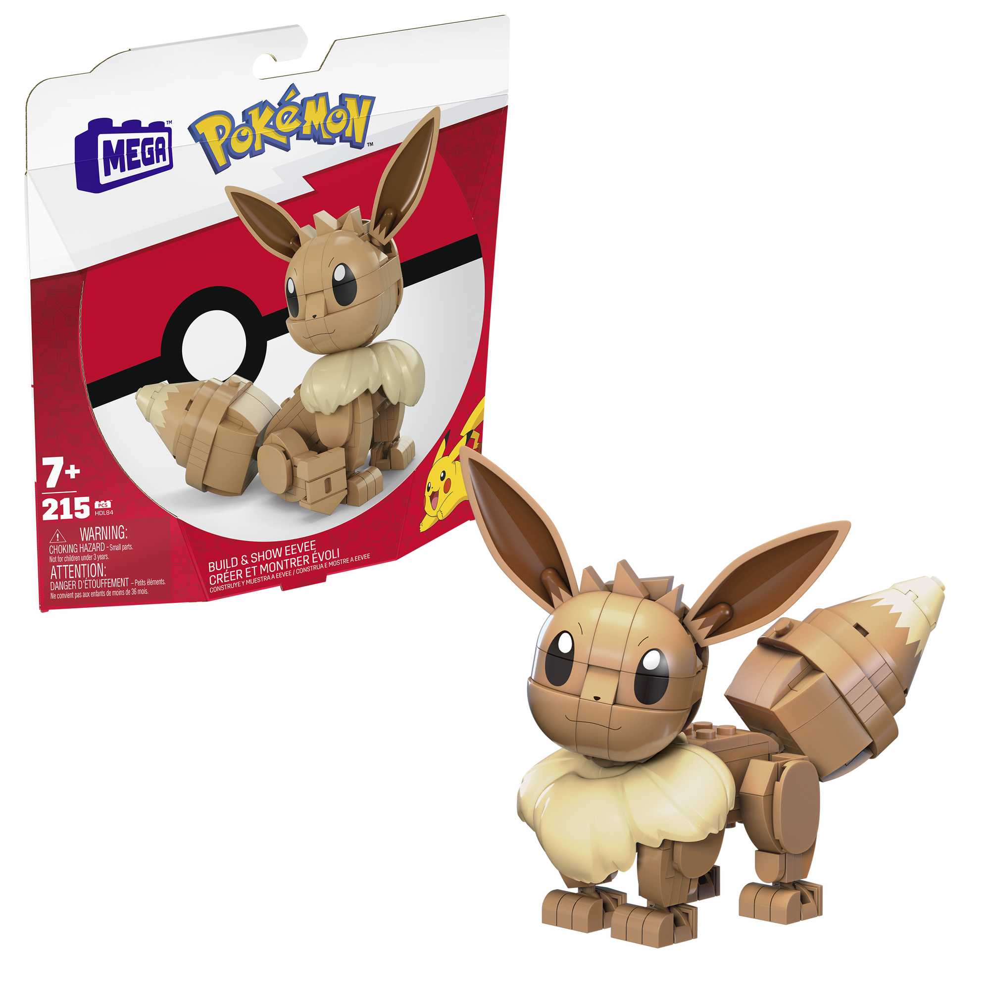 Voir la diapositive 6 : MATTEL Figurine Pokémon Evoli à construire Mega Construx