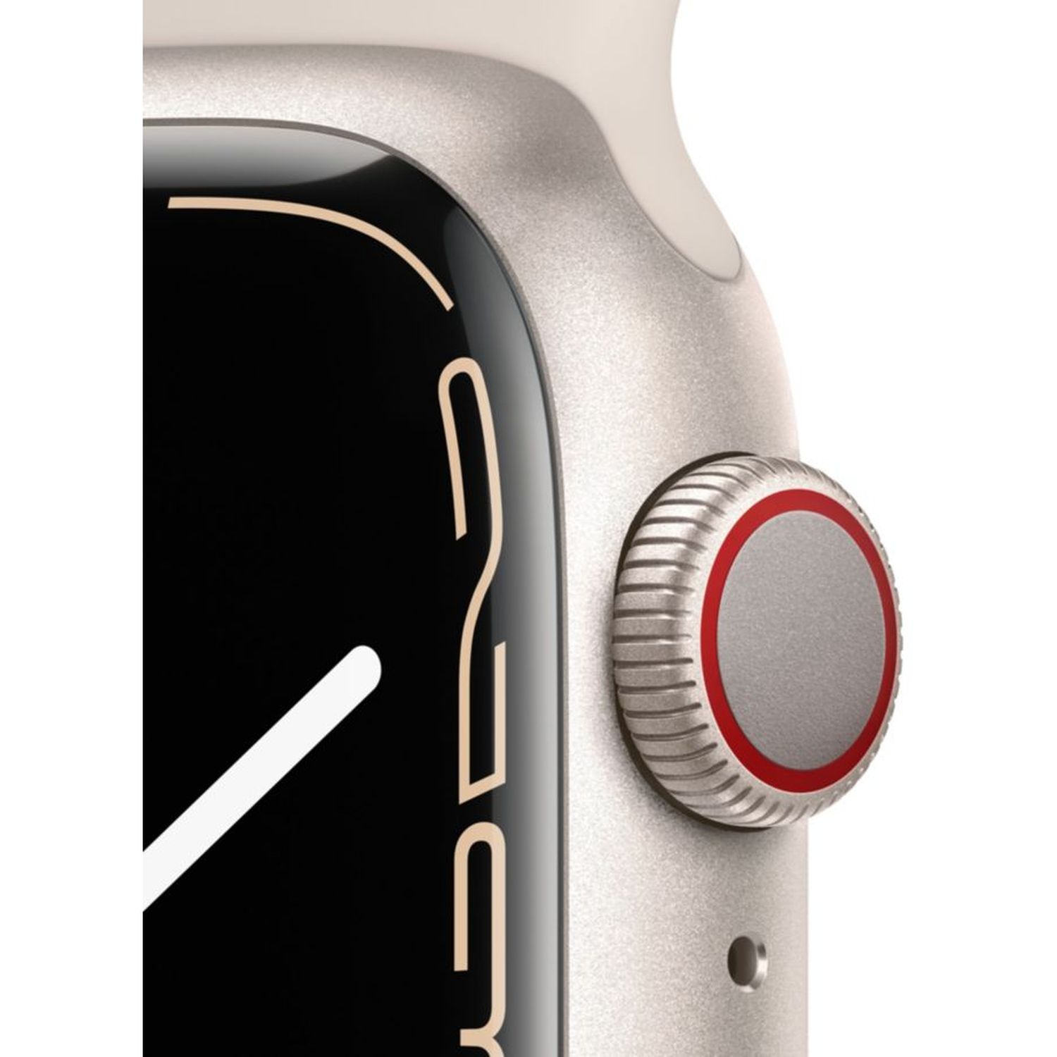 Voir la diapositive 2 : APPLE Watch série 7 - 45 mm - Alu - Lumière stellaire