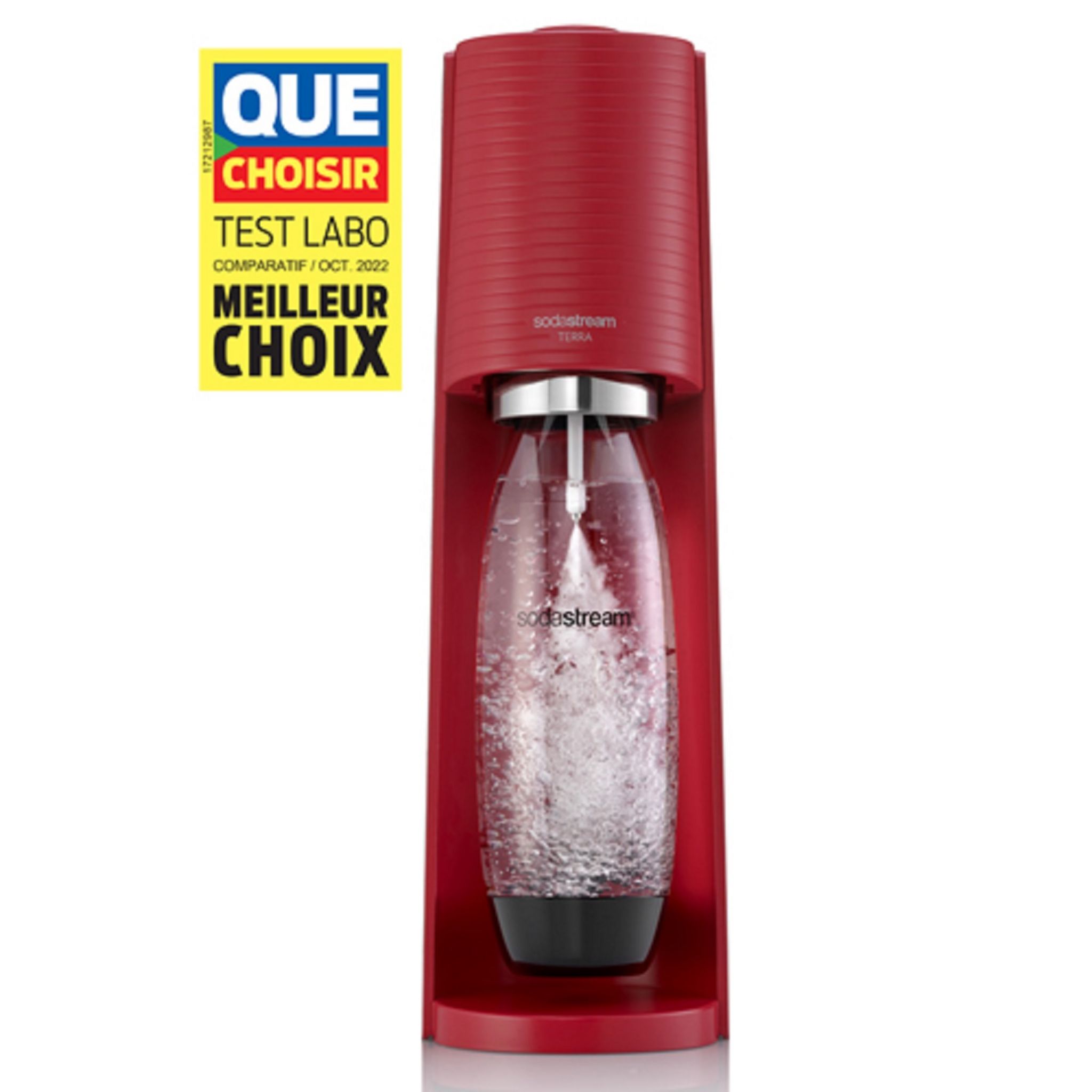 Voir la diapositive 2 : SODASTREAM Machine de gazéification TERRA - Rouge