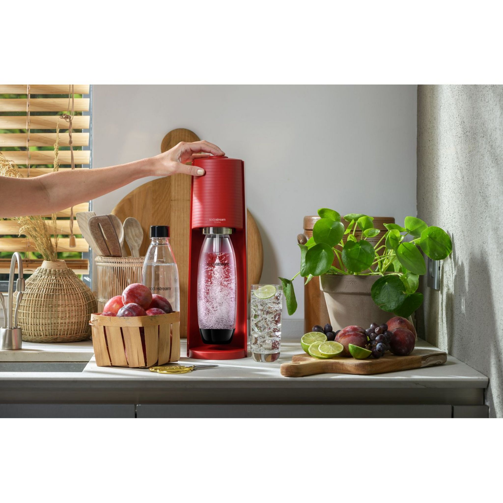 Voir la diapositive 12 : SODASTREAM Machine de gazéification TERRA - Rouge