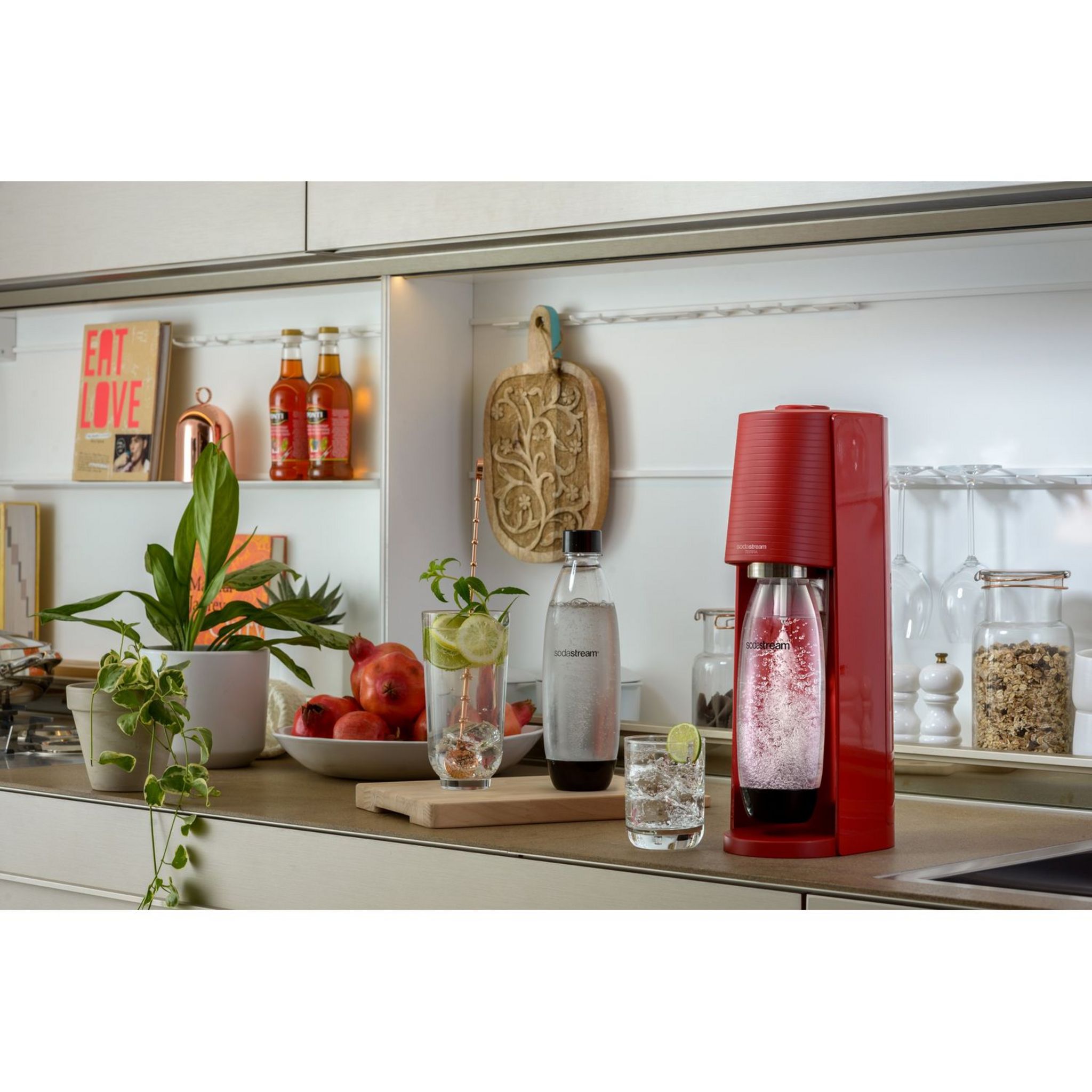 Voir la diapositive 11 : SODASTREAM Machine de gazéification TERRA - Rouge