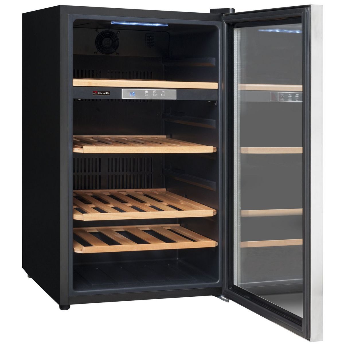 CLIMADIFF Cave de service CLS52NN, 53 bouteilles, 47 dB, Porte vitrée, G