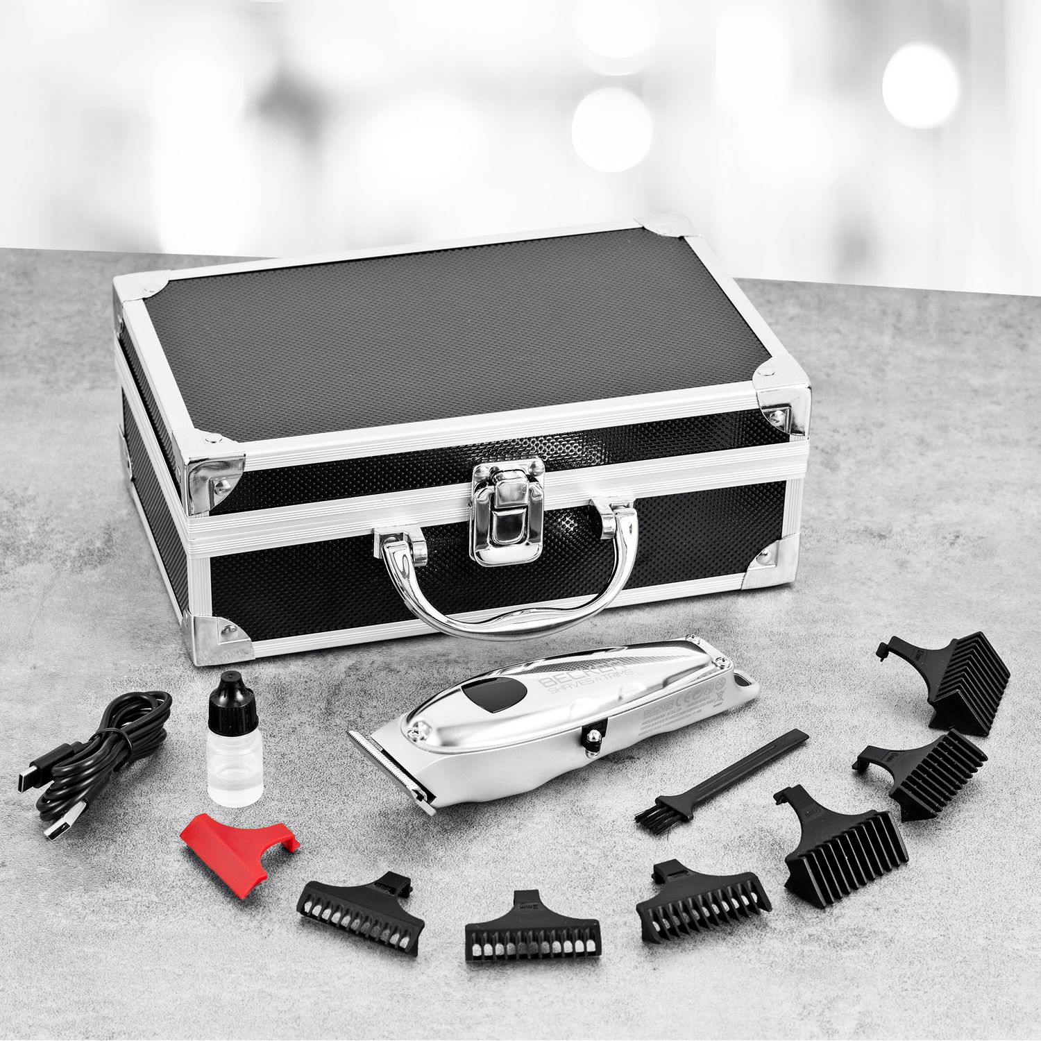 Voir la diapositive 17 : BECKER SHAVES & TRIMS Tondeuse cheveux VMAXBOX - Argent