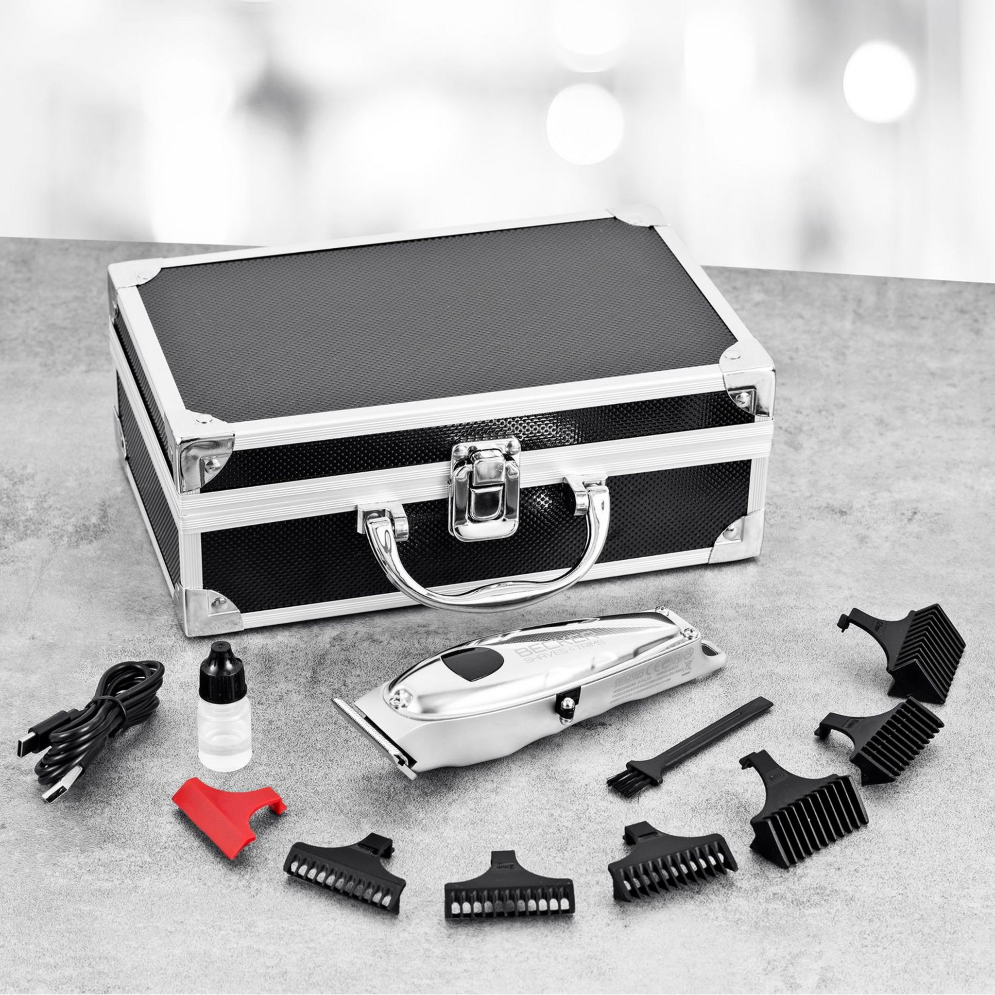 Voir la diapositive 17 : BECKER SHAVES & TRIMS Tondeuse cheveux VMAXBOX - Argent