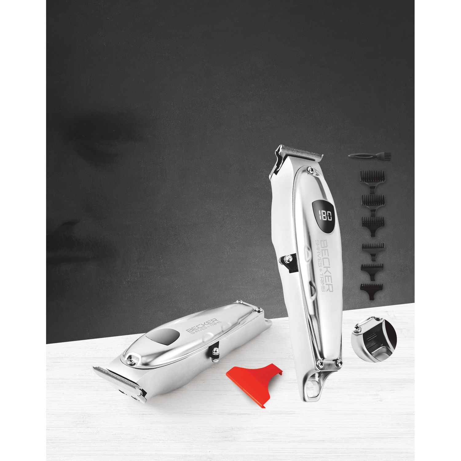 Voir la diapositive 21 : BECKER SHAVES & TRIMS Tondeuse cheveux VMAXBOX - Argent