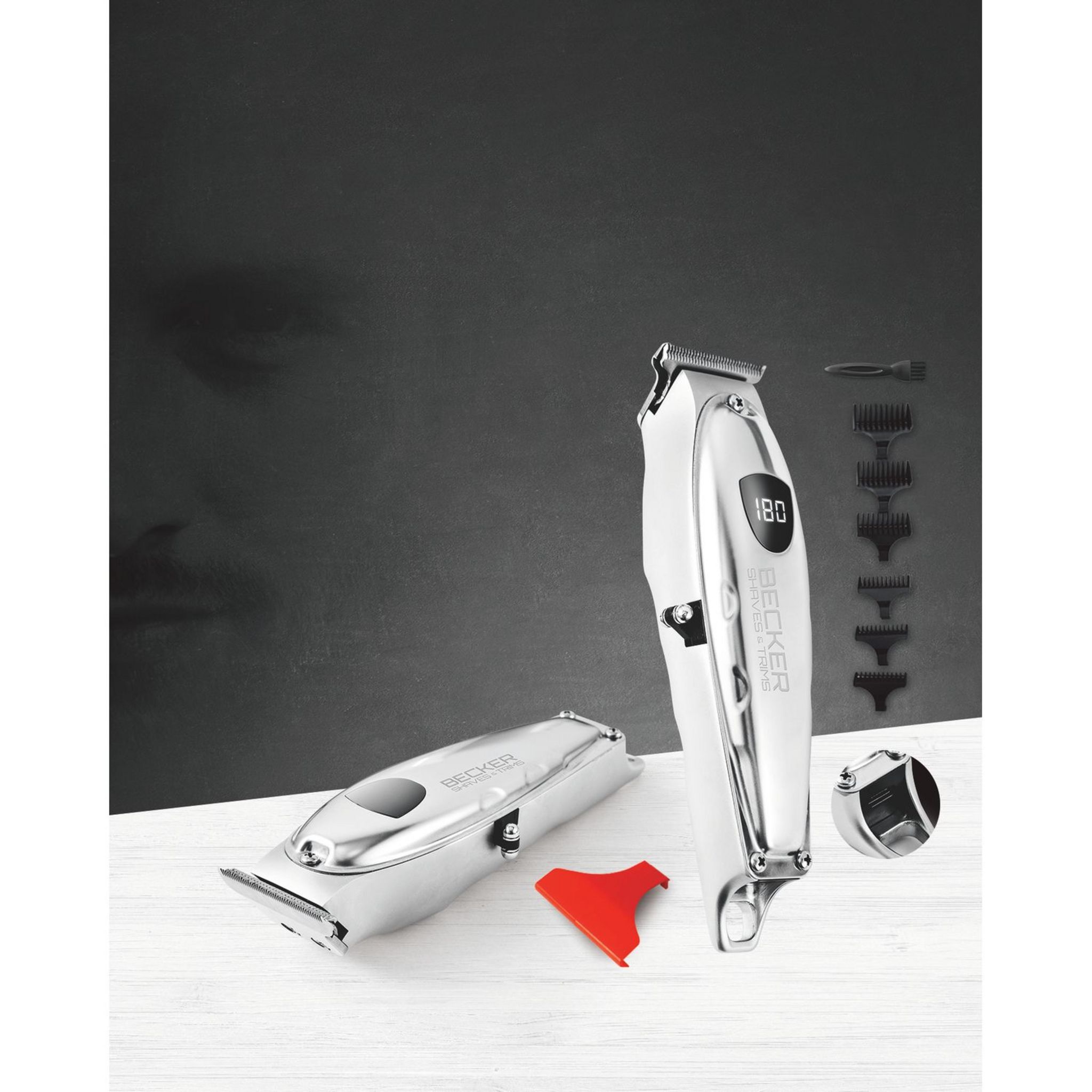 Voir la diapositive 21 : BECKER SHAVES & TRIMS Tondeuse cheveux VMAXBOX - Argent