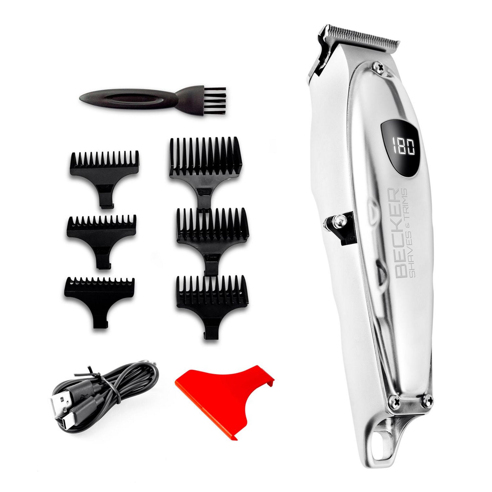 Voir la diapositive 4 : BECKER SHAVES & TRIMS Tondeuse cheveux VMAXBOX - Argent